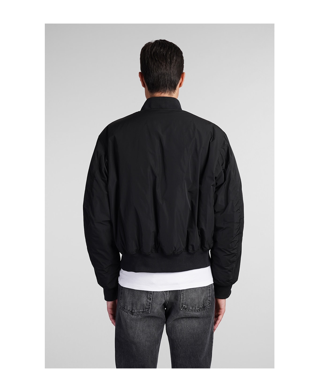 Aspesi Gunner Ii Bomber In Black Polyester - black