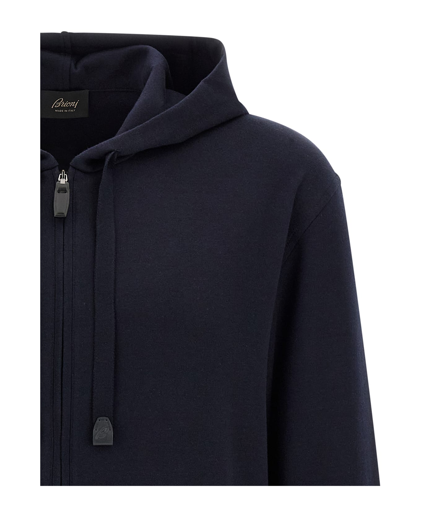 Brioni Cotton Hoodie - Blue