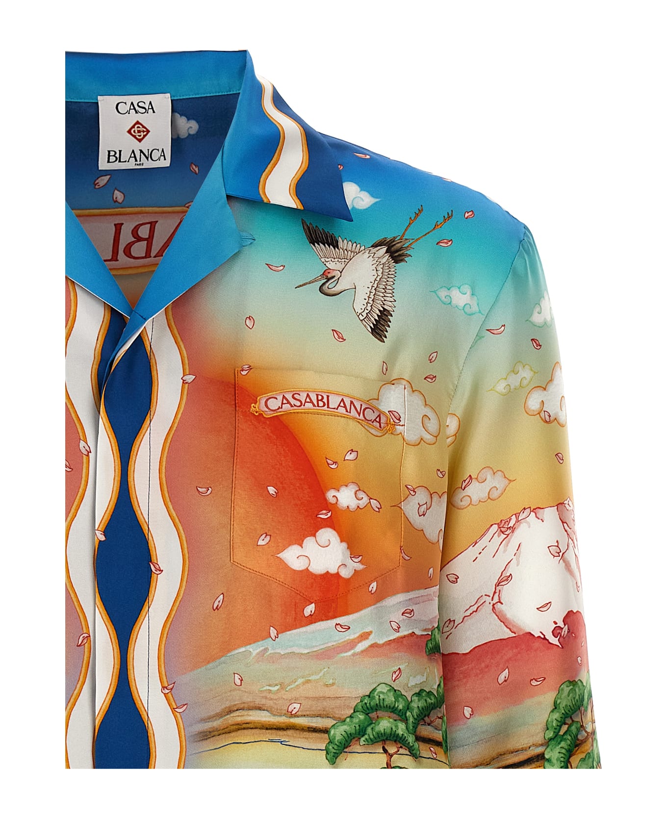 Casablanca 
cuban Collar Tennis Club
 Shirt - Multicolor