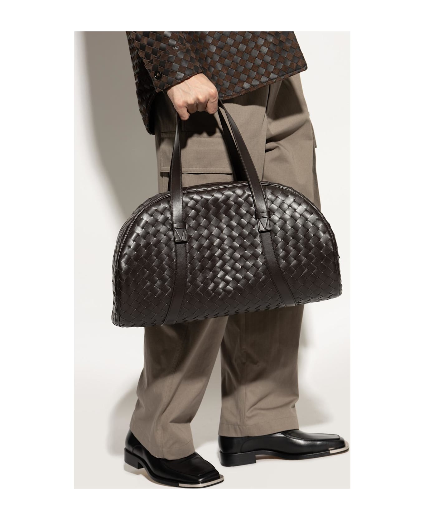 Bottega Veneta Leather Carry-on Bag - FONDANT