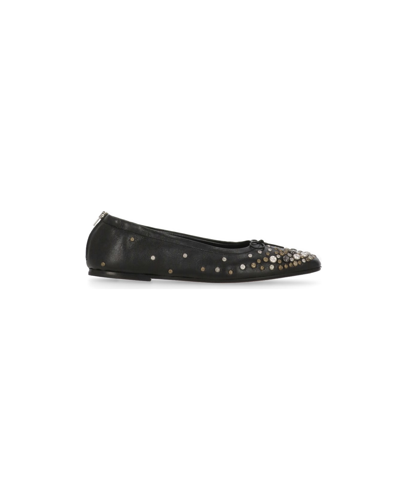 Golden Goose Leather Ballet Shoes - Black