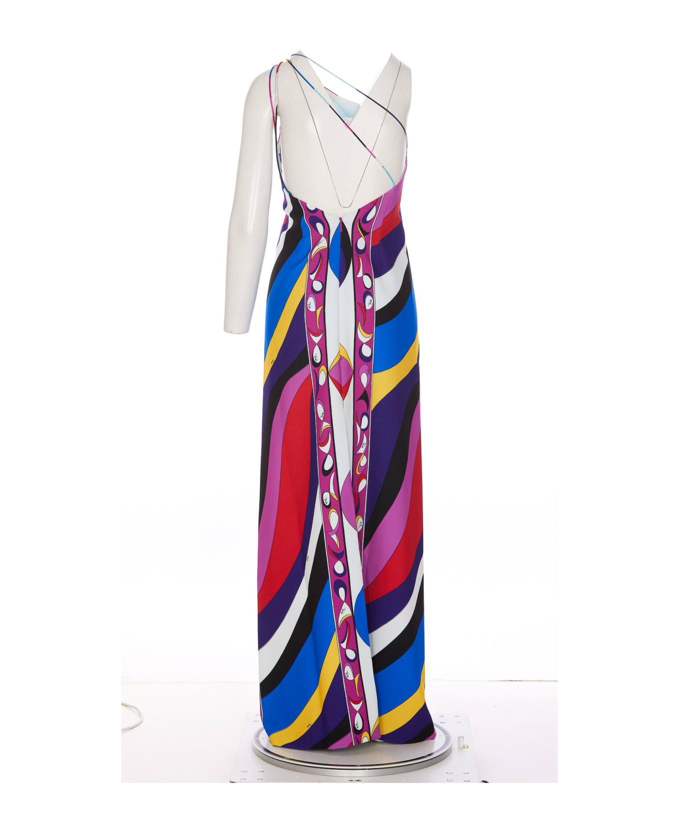 Pucci Pesci Print One Shoulder Dress - MultiColour