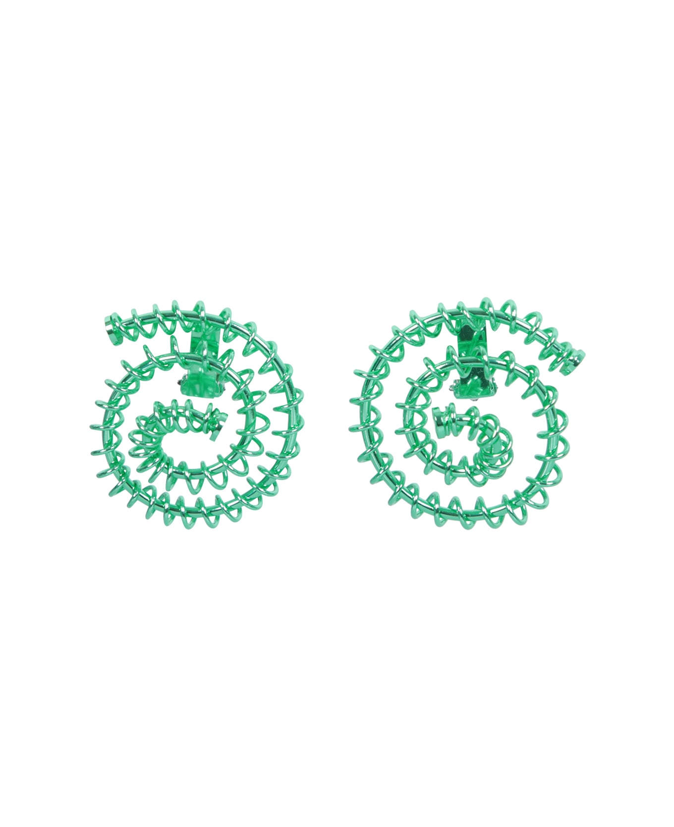 Sunnei Green Garland Spiral Earrings - Green ジュエリー