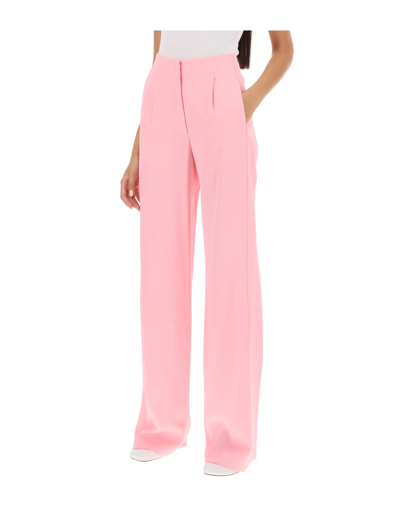 MSGM Fluid Wide-leg Pants - ROSA (Pink)