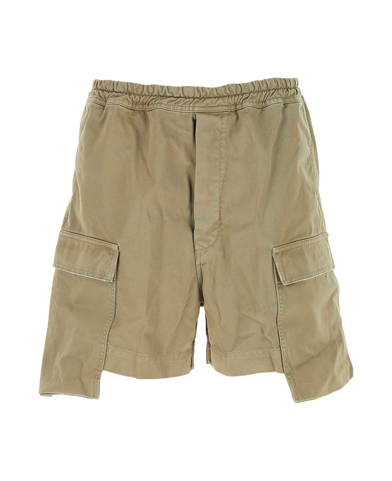 14 Bros Army Green Cotton Scanlon Bermuda Shorts - 702 ショートパンツ