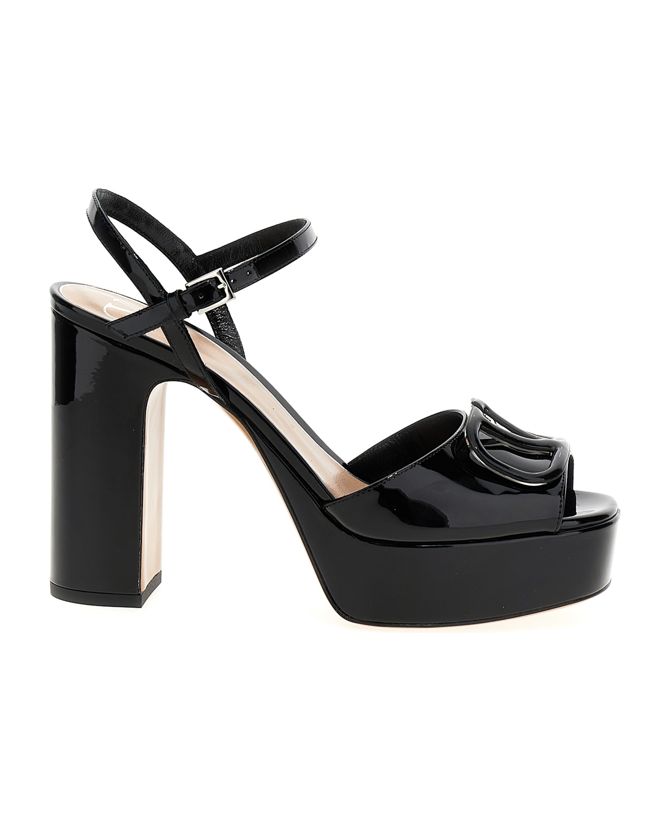 Valentino Garavani 'vlogo' Sandals - Black  