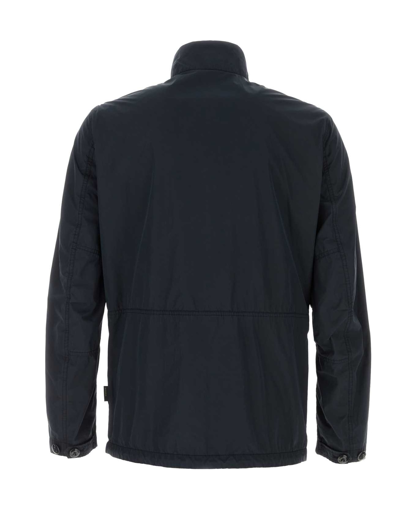 Woolrich Navy Blue Polyester Urban Field Jacket - MELTONBLUE
