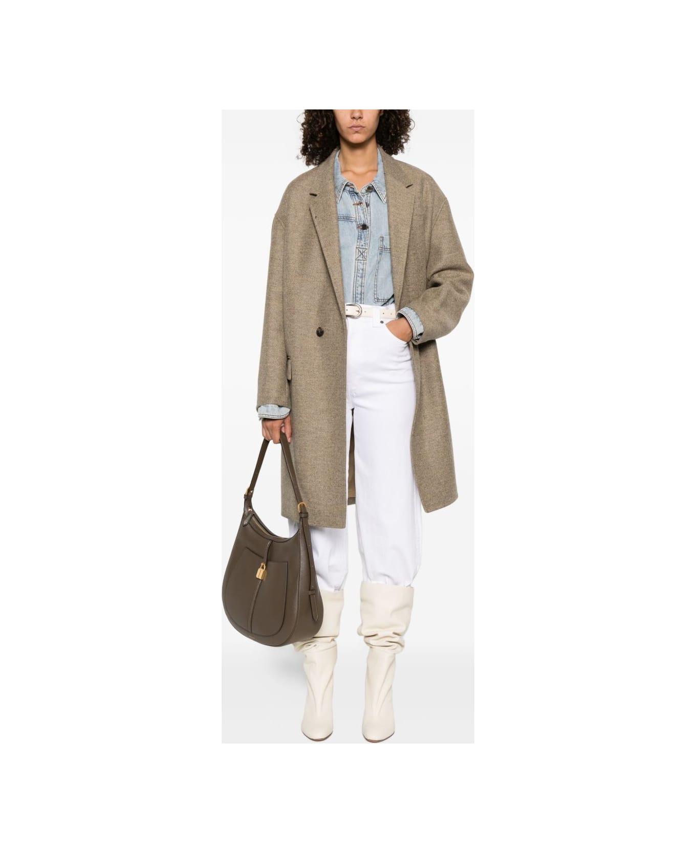 Isabel Marant Light Khaki Coat - Beige