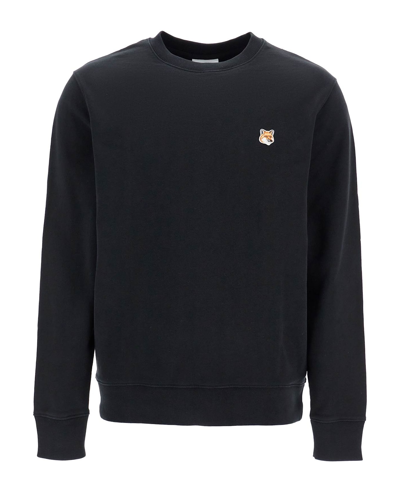 Maison Kitsuné 'fox Head Patch Sweatshirt With - BLACK (Black)