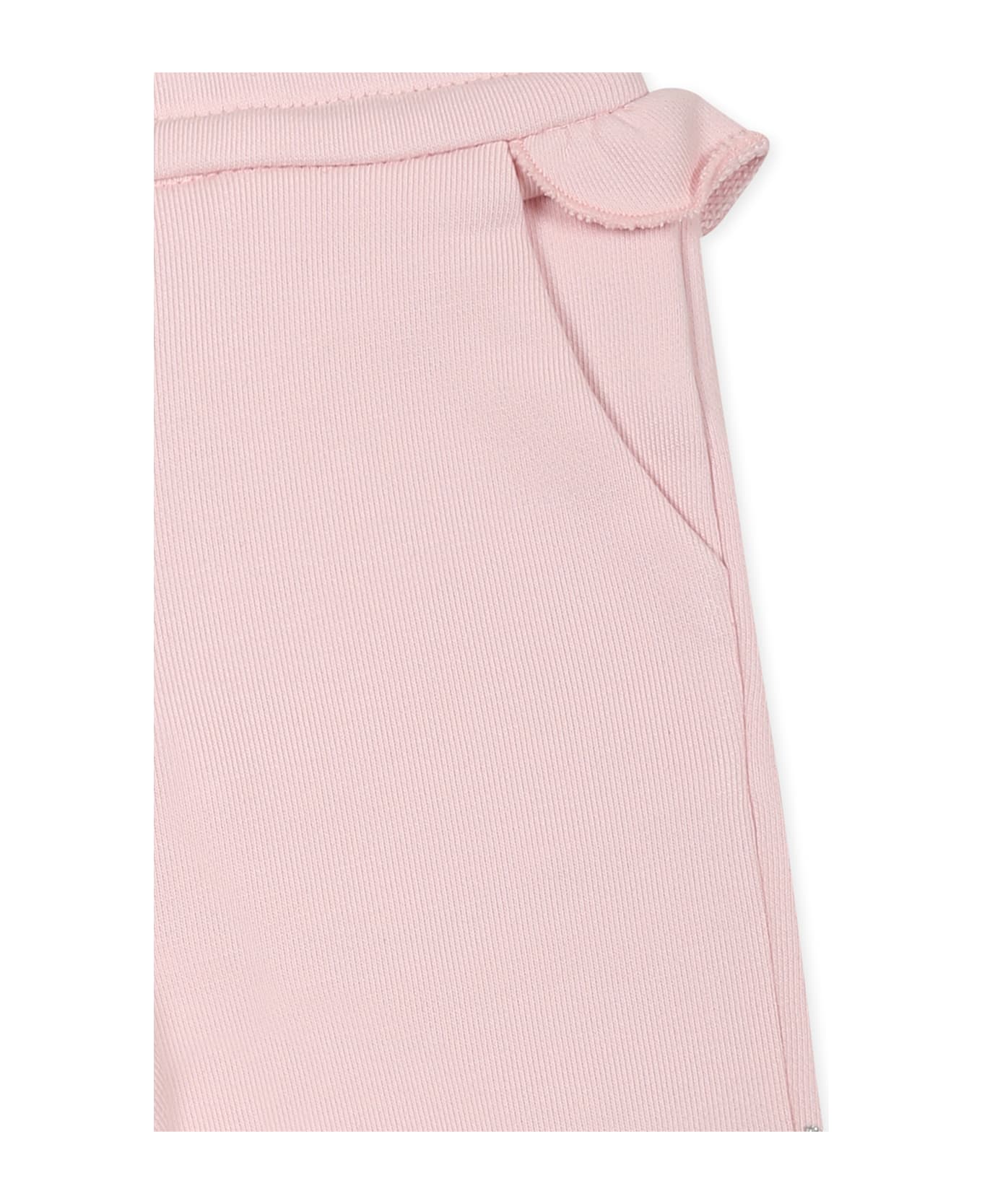 Givenchy Pink Trousers For Baby Girl With Logo - Pink