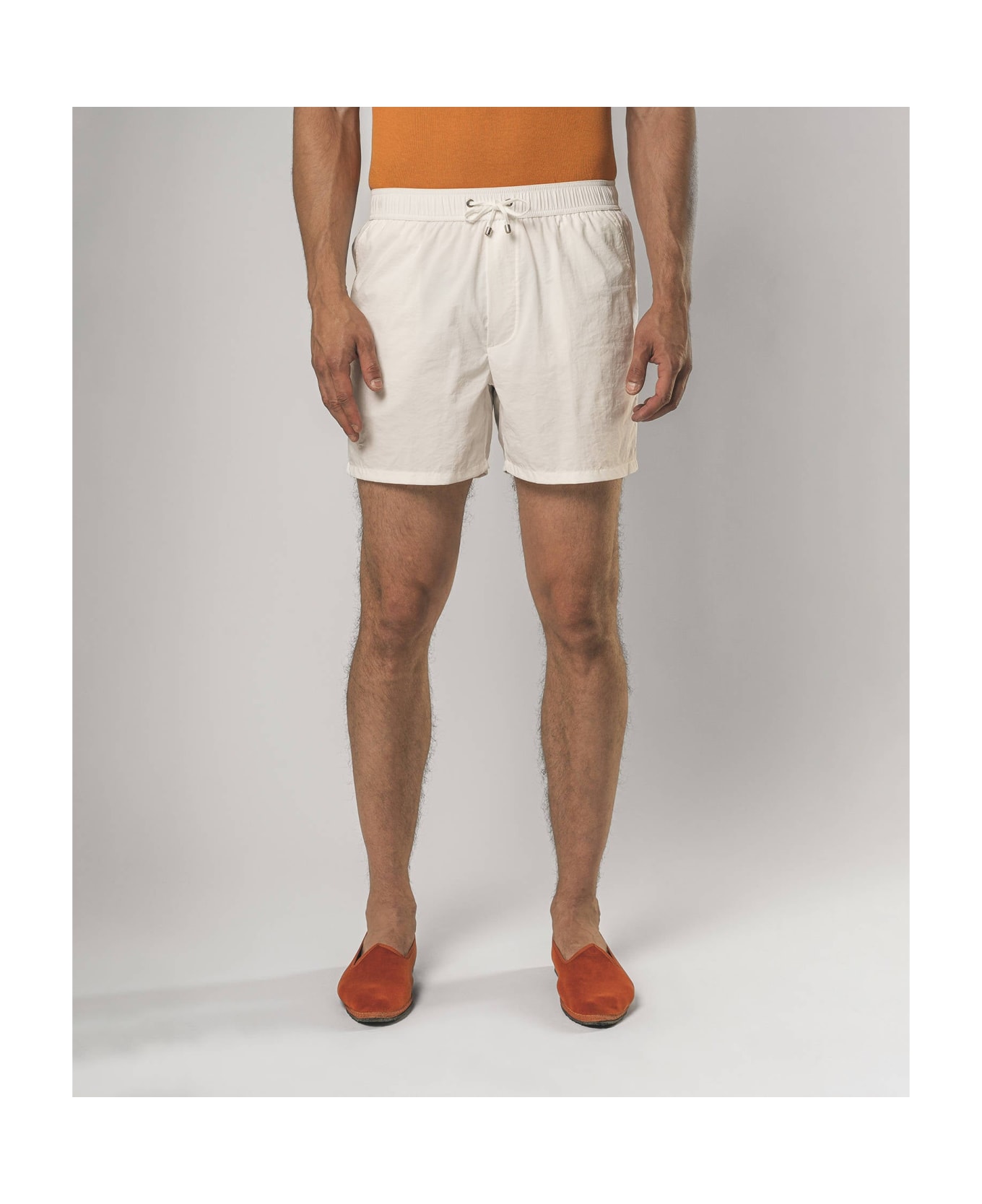 Larusmiani Swim Shorts Dorji Mare Swimming Trunks - White