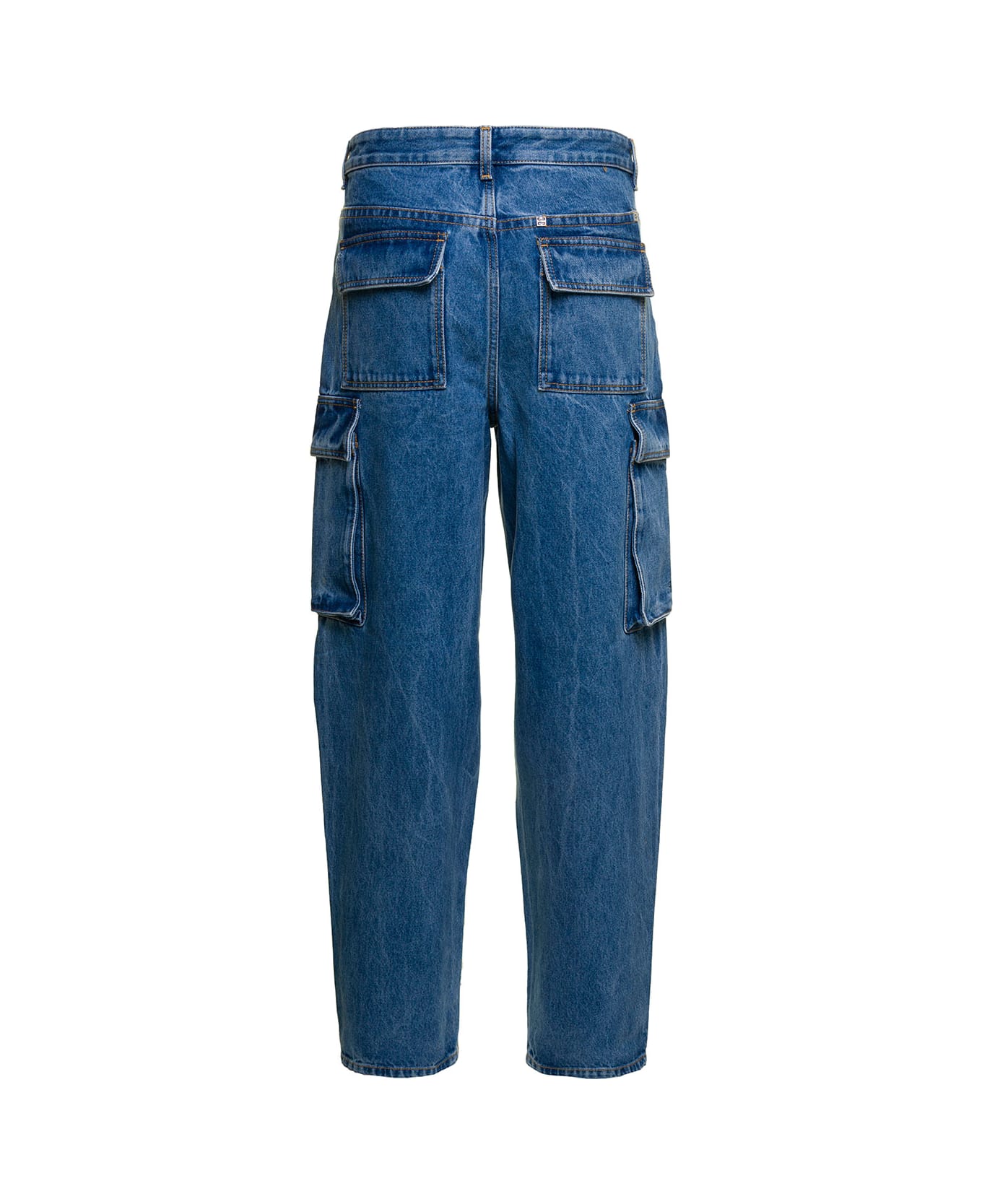 Givenchy Denim Cargo Pants - Blu