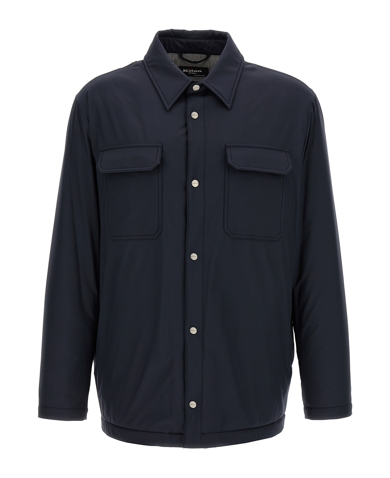 Kiton Padded Overshirt - Blue