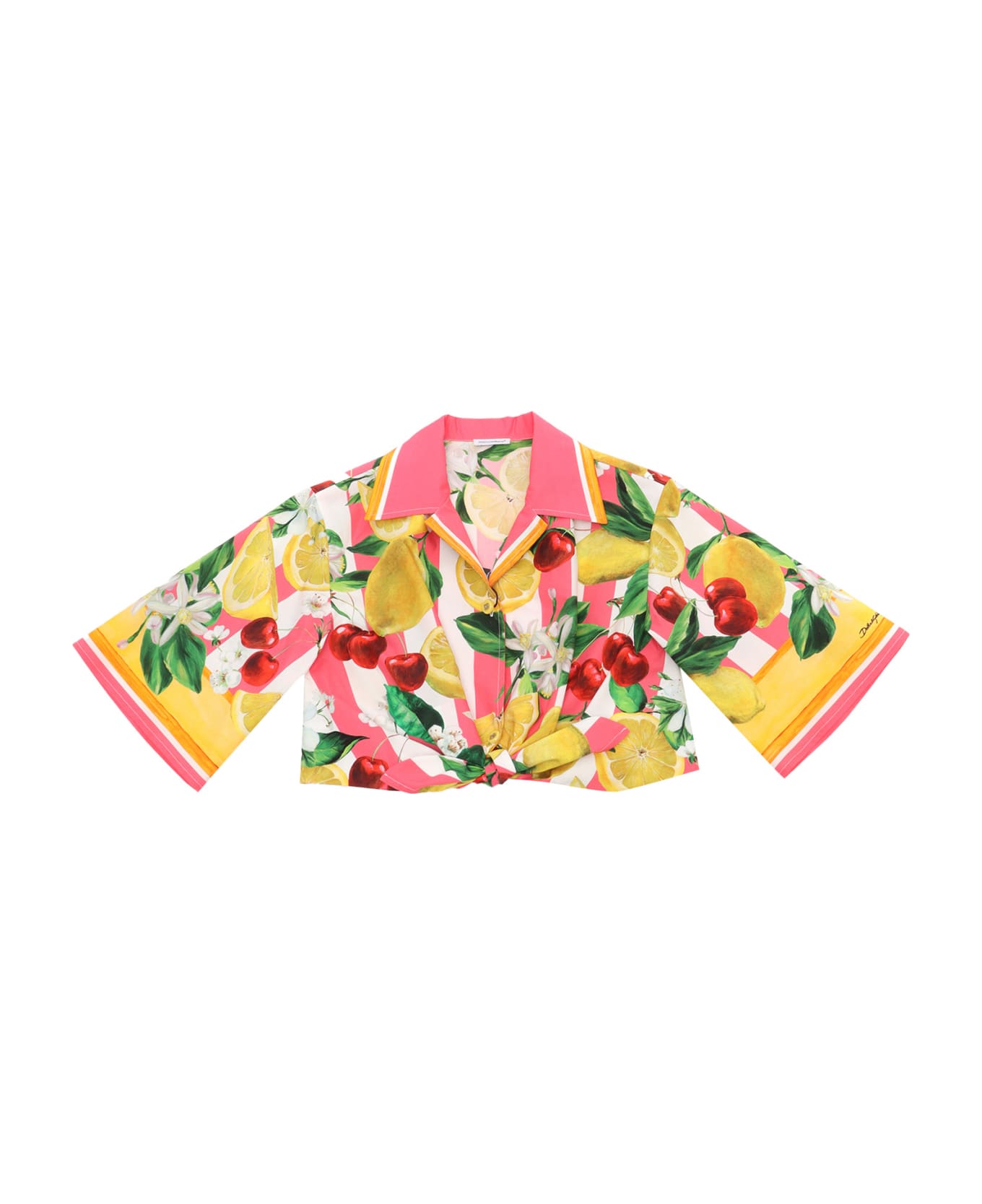 Dolce & Gabbana D&g Floral Shirt - YELLOW