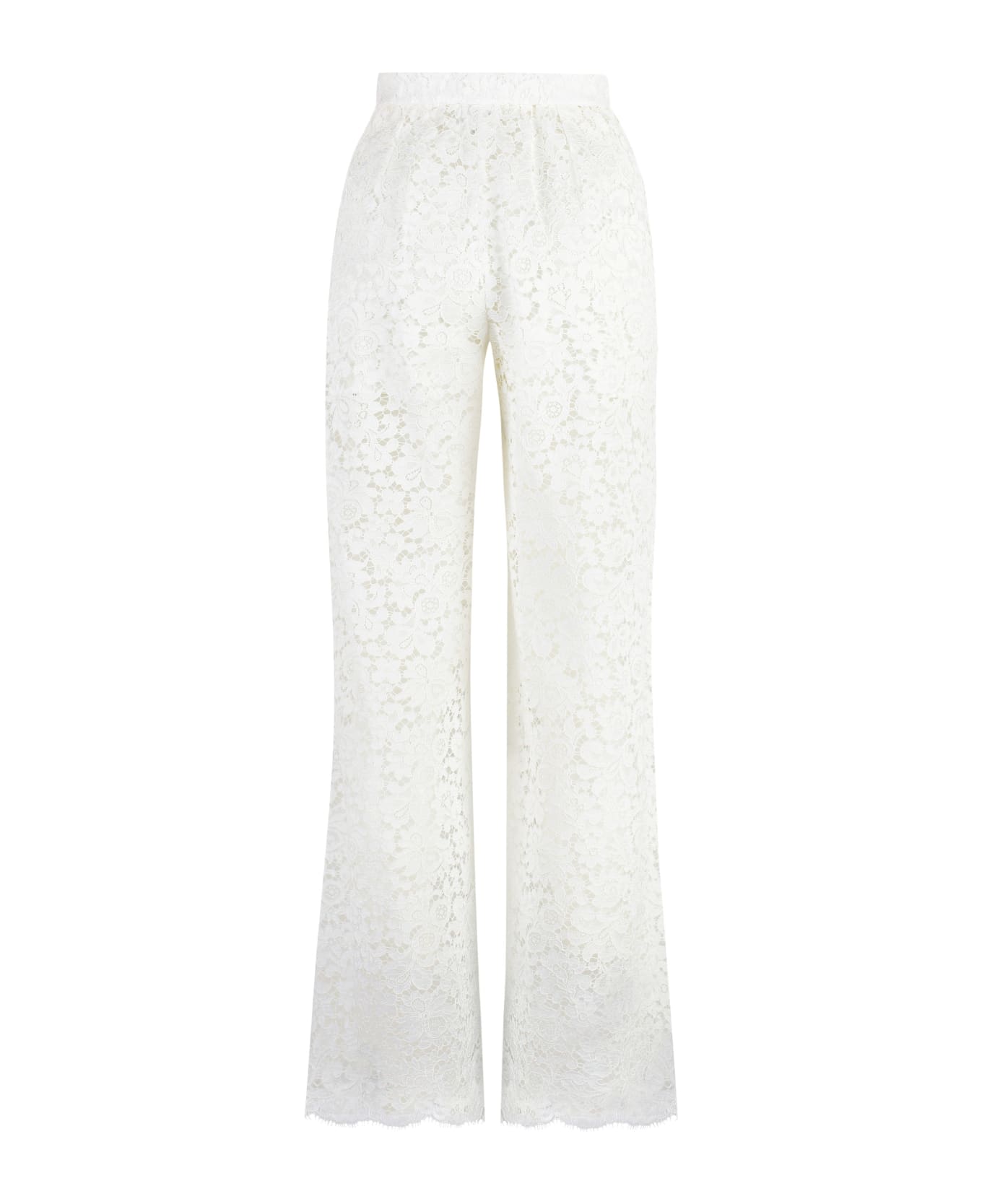 Dolce & Gabbana Lace Trousers - White ボトムス