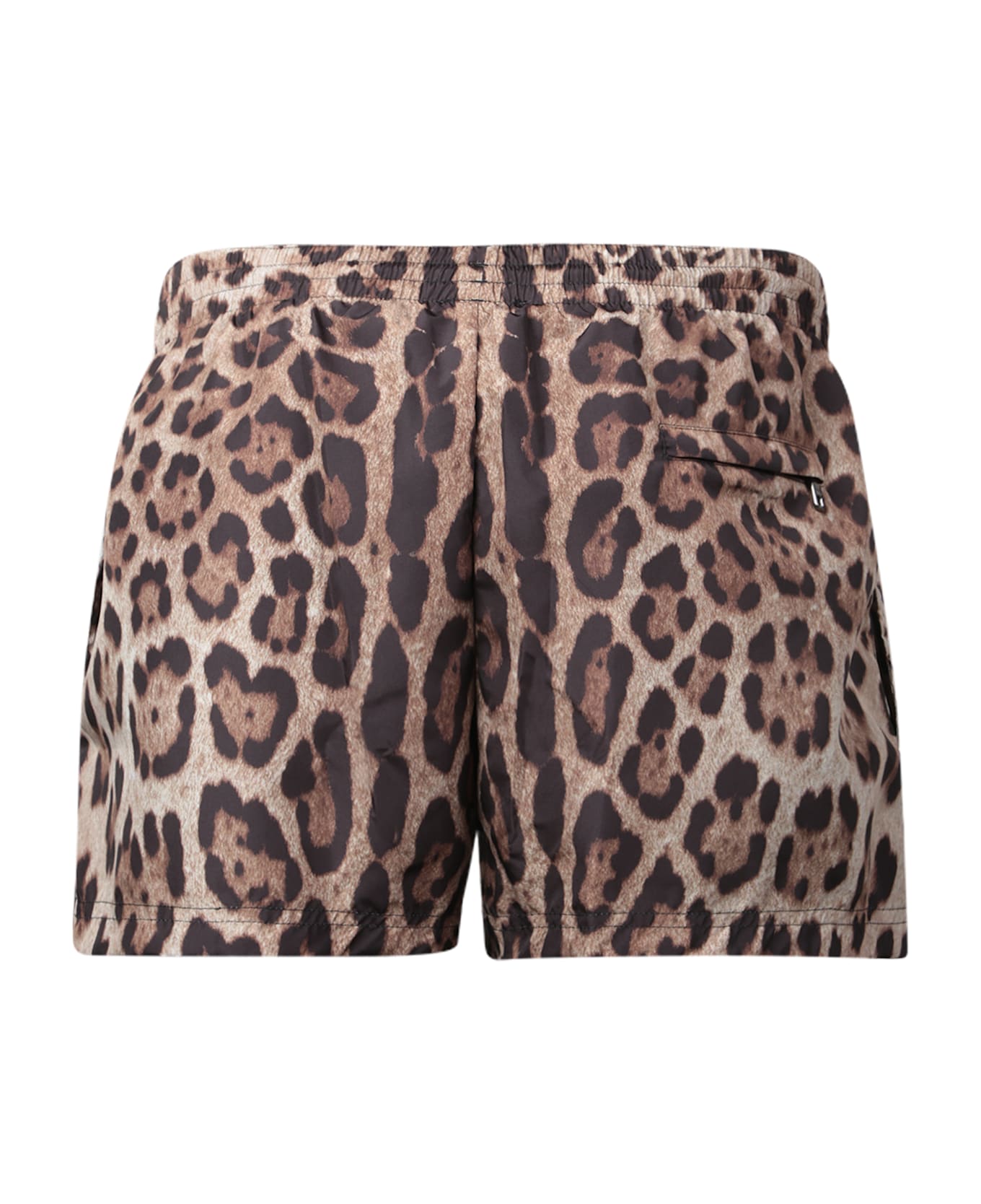 Dolce 
Gabbana Brown Leopard Print Swim Shorts - Multi