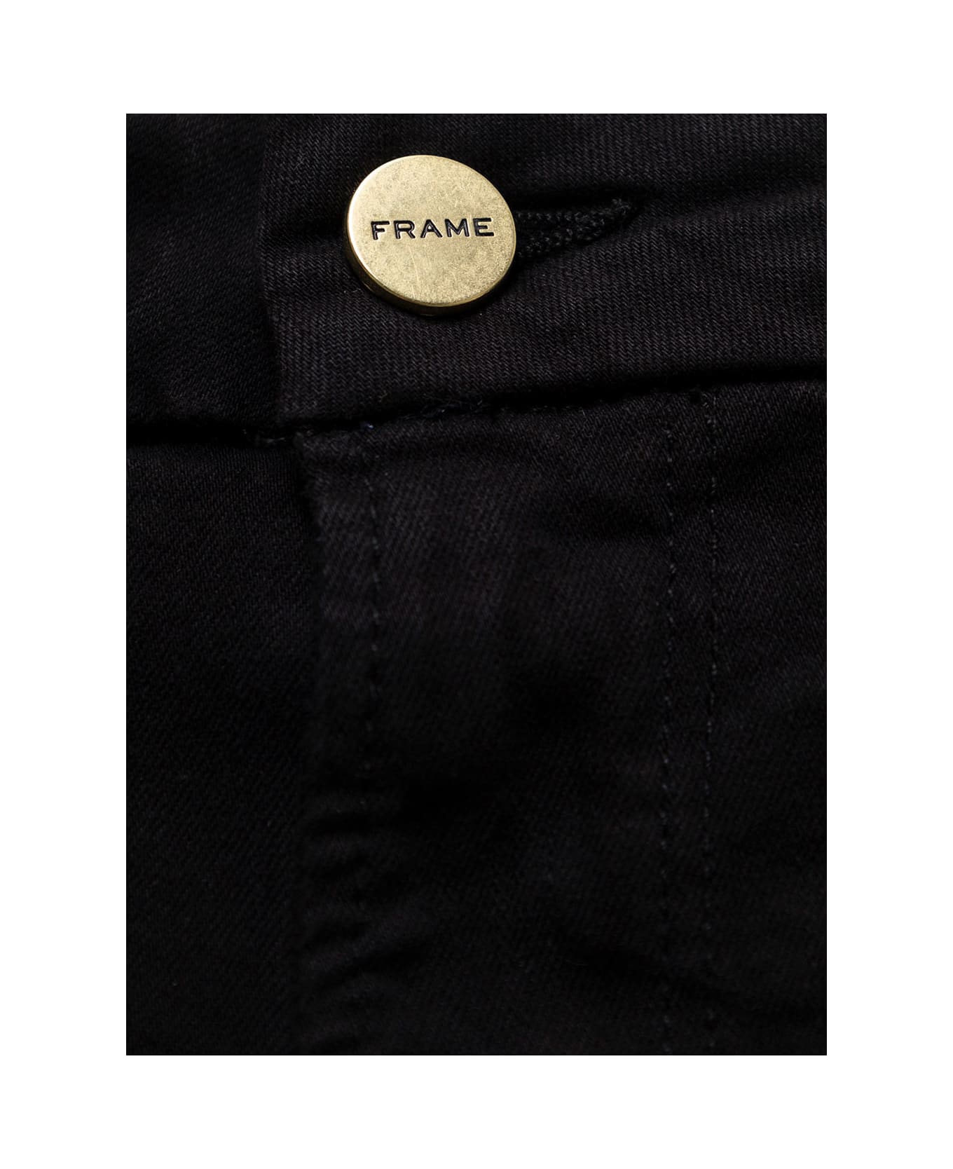 Frame Woman's Le Crop Black Denim Jeans - Black ボトムス