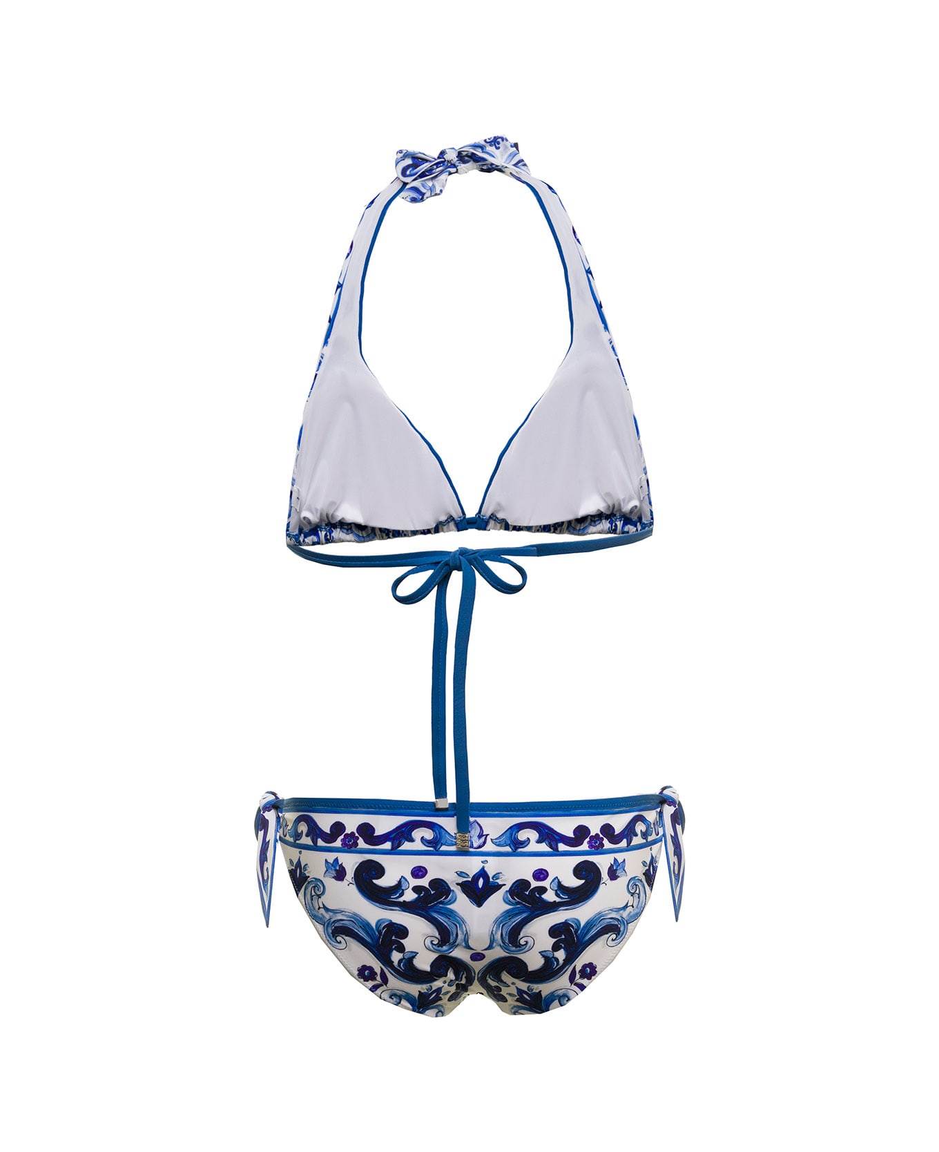 Dolce & Gabbana Maiolica Blue Bikini Loafers Dolce E Gabbana Woman - Blu