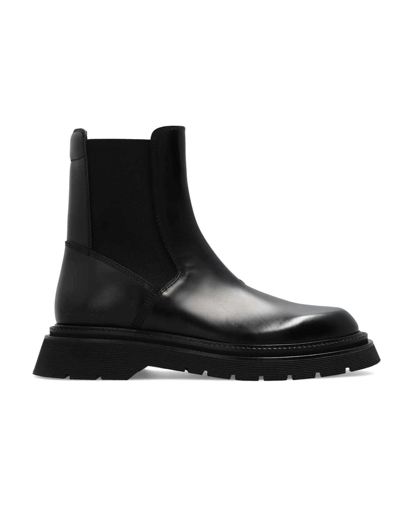Dsquared2 Leather Chelsea Boots - black