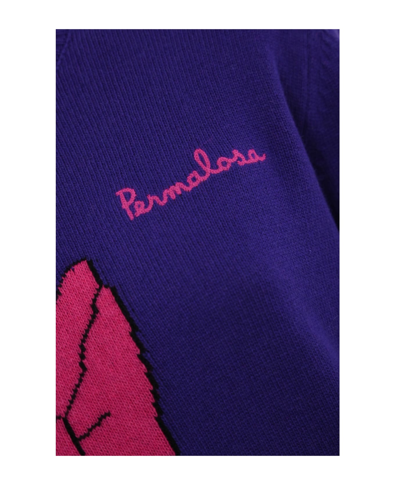 MC2 Saint Barth New Queen "permalosa" Sweater In Wool Blend - Viola