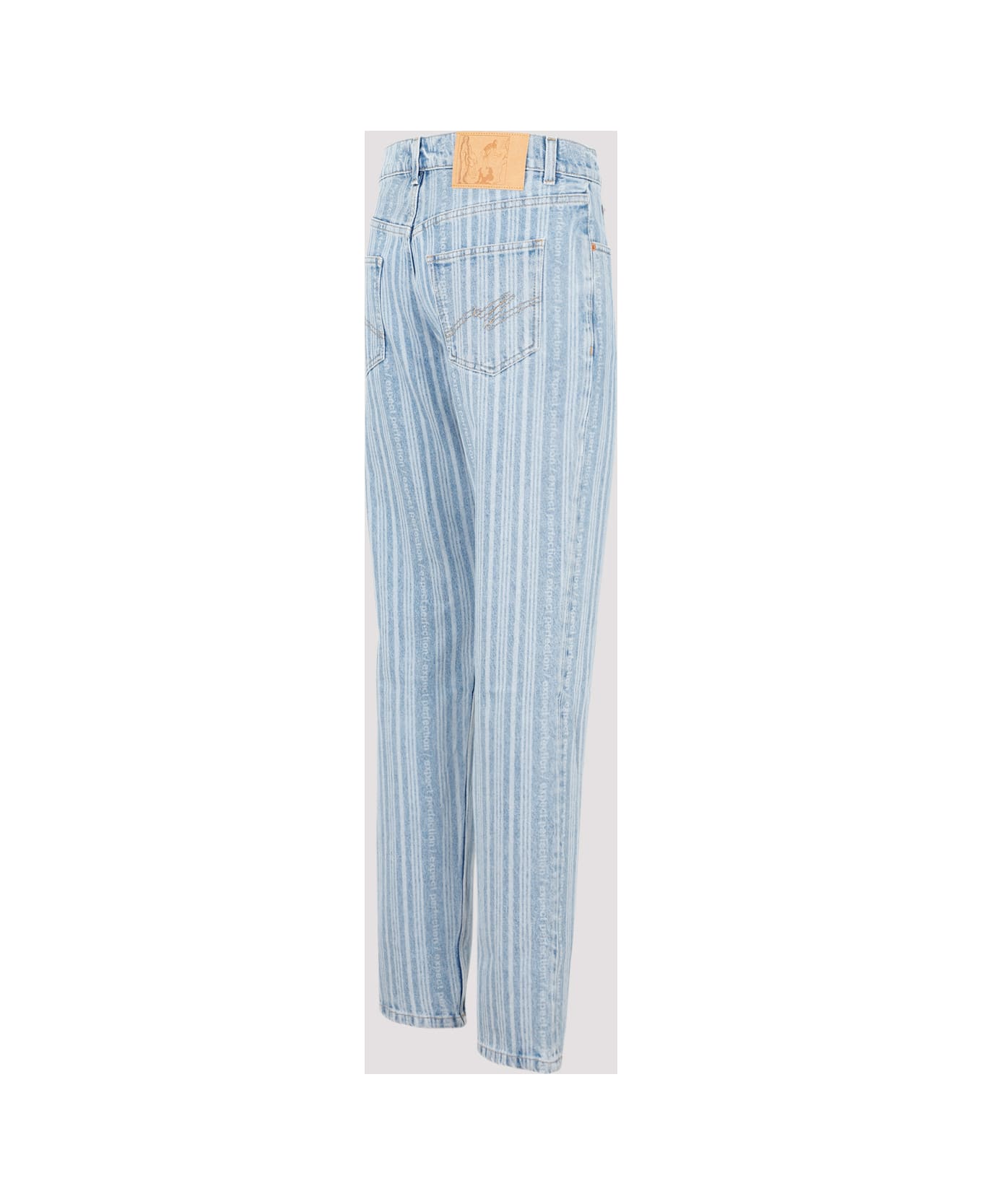 Martine Rose Straight Leg Jeans - Blue Pinstripe