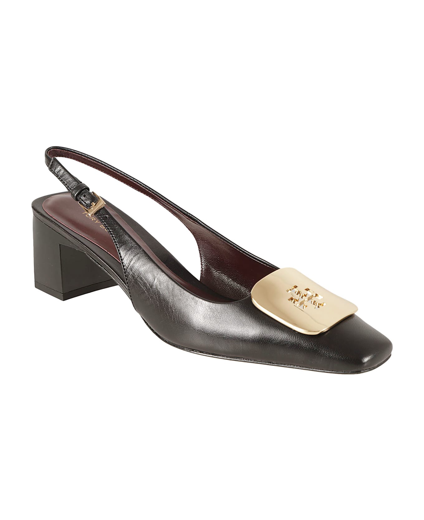 Tory Burch Georgia Slingback Pumps - Perfect Black