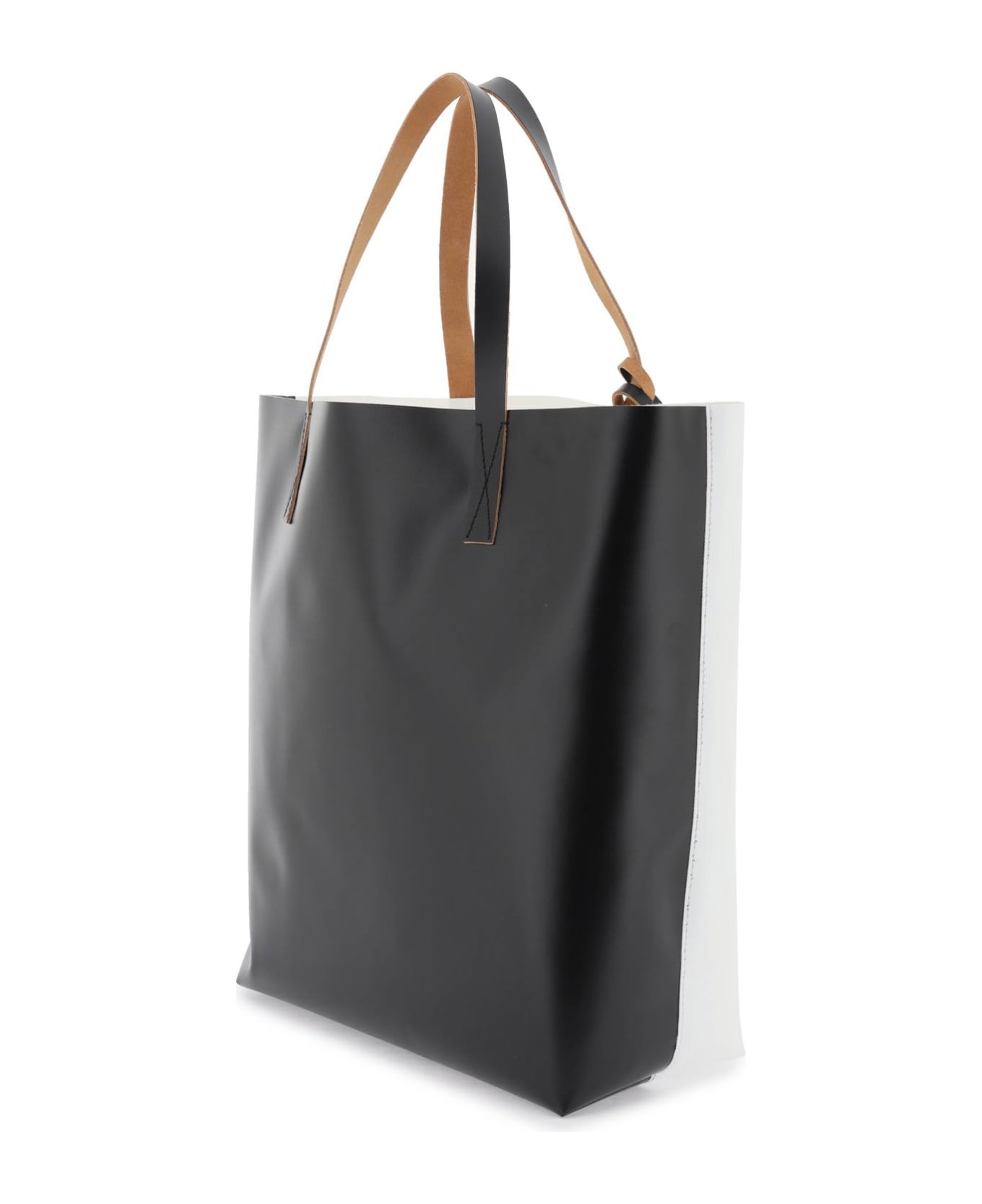 Marni Printed Tote Bag - BROWN BLACK (White)