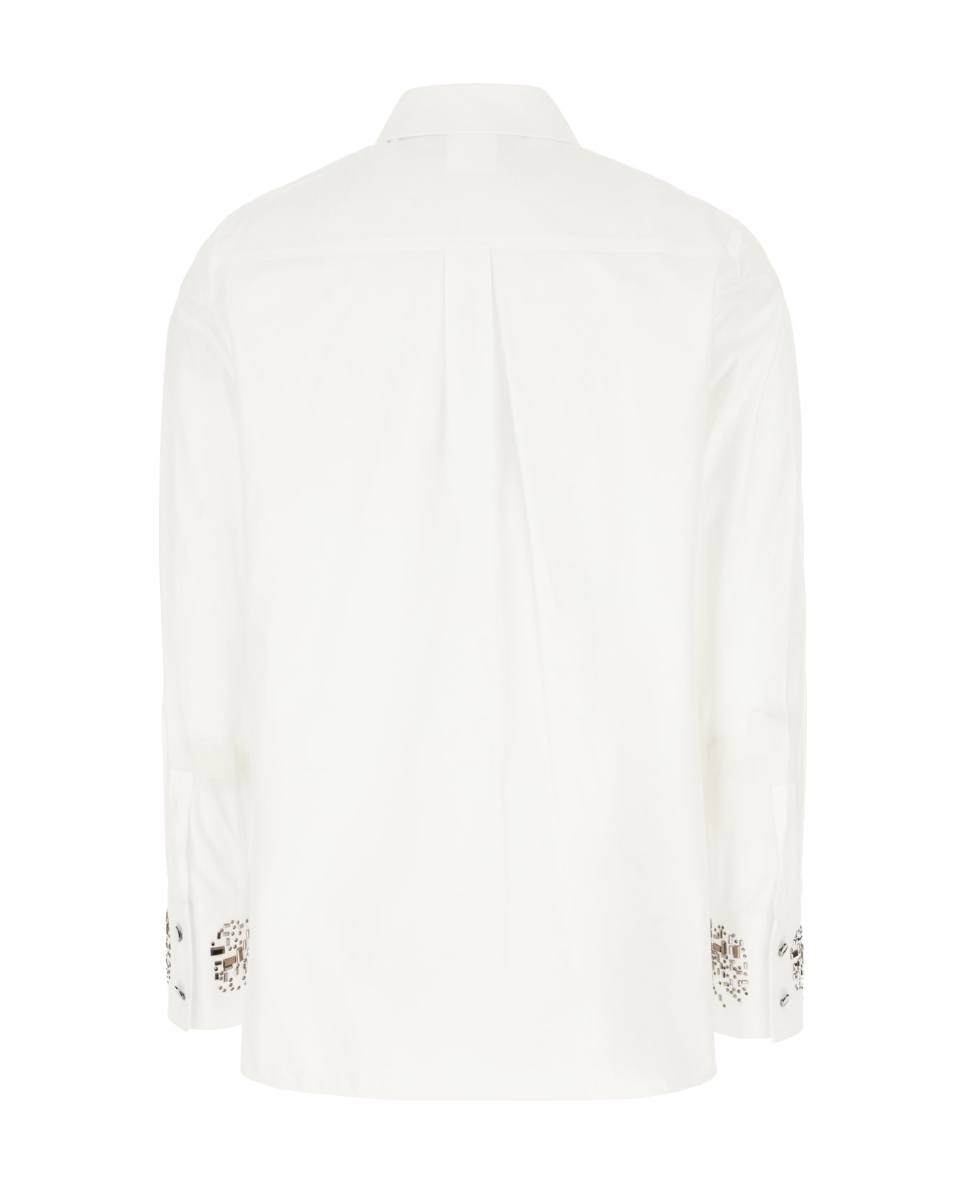 Max Mara Studio White Poplin Shirt - BIANCO LANA