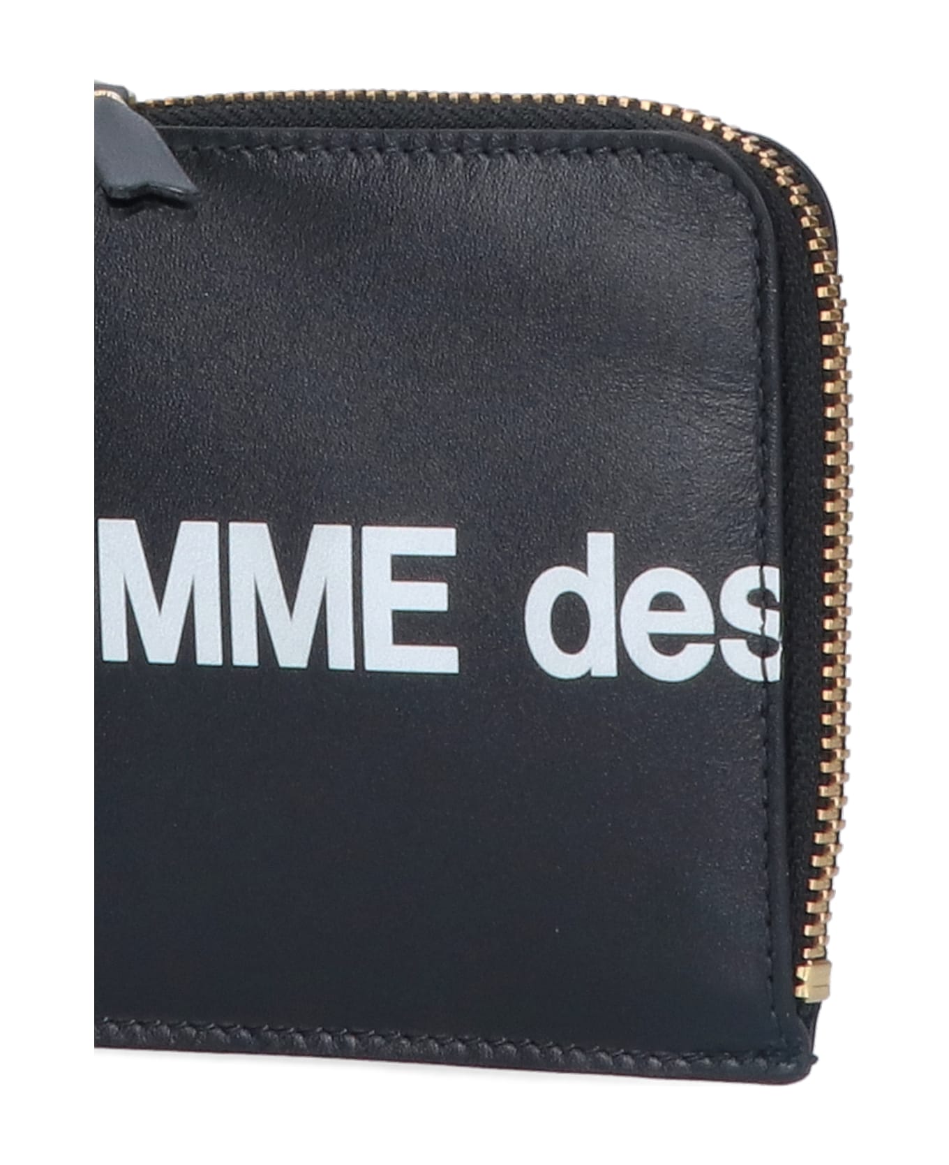 Comme des Garçons Wallet 'huge Logo' coin Purse - Black   財布