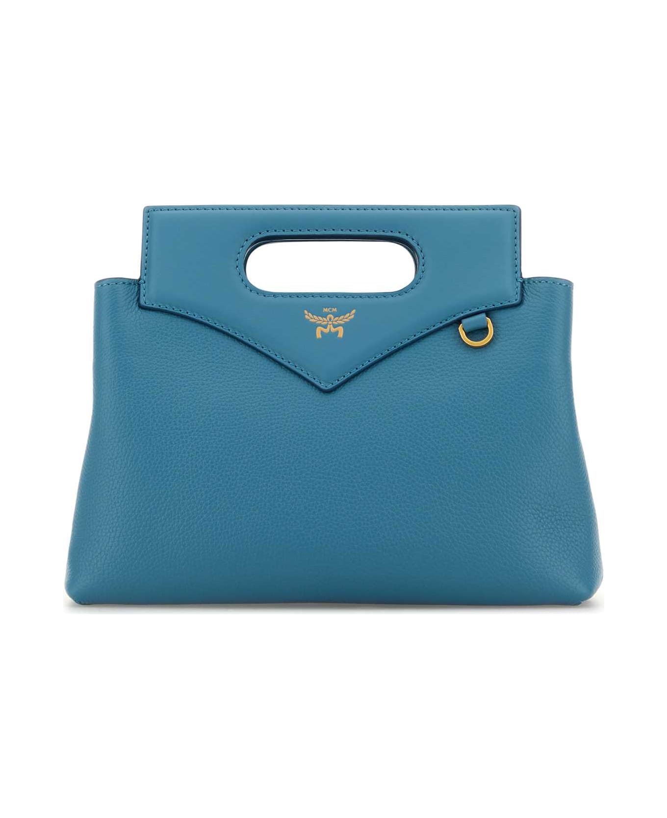 MCM Turquoise Leather Mini Soft Diamond Handbag - BLUEHEAVEN