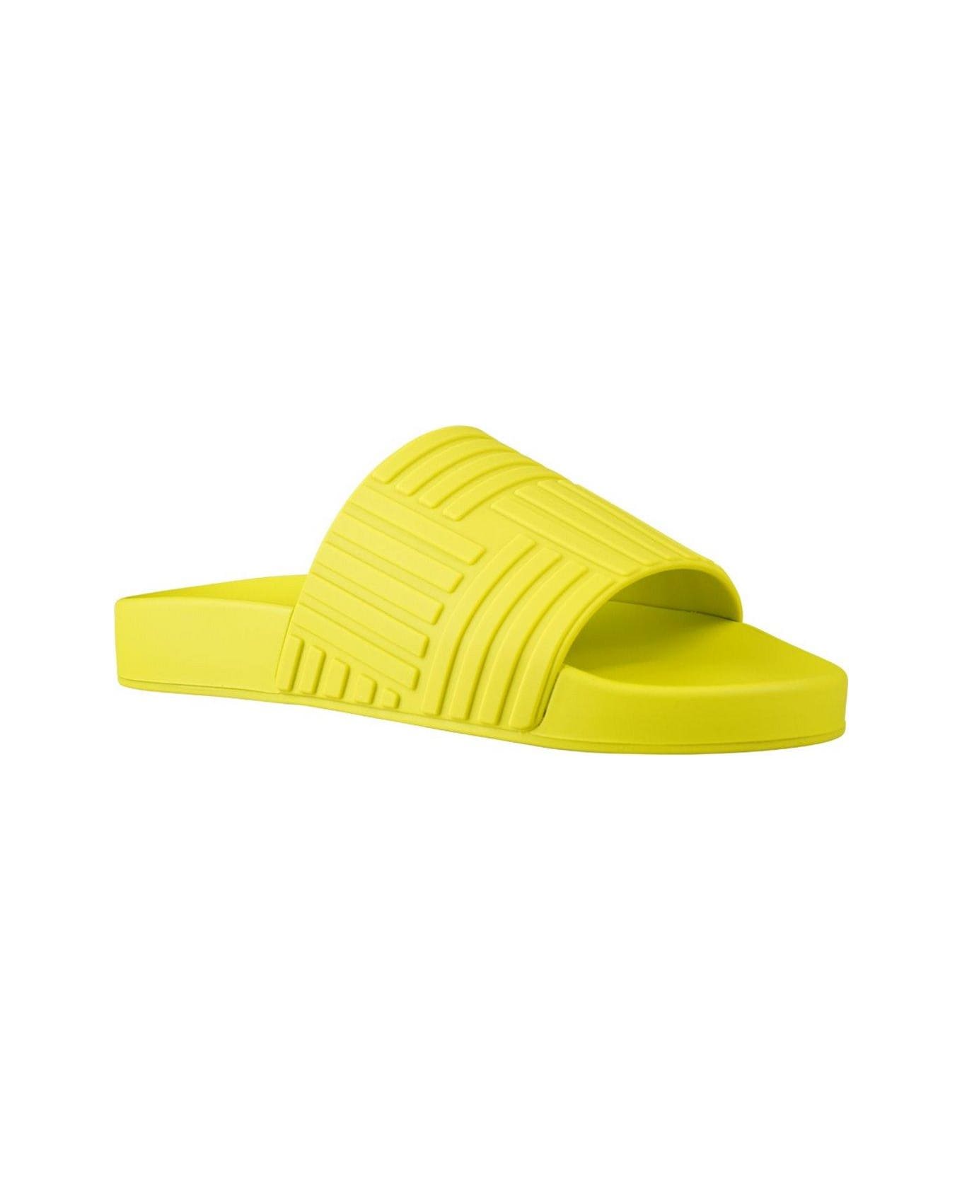 Bottega Veneta Flat Slide Sandals - GREEN
