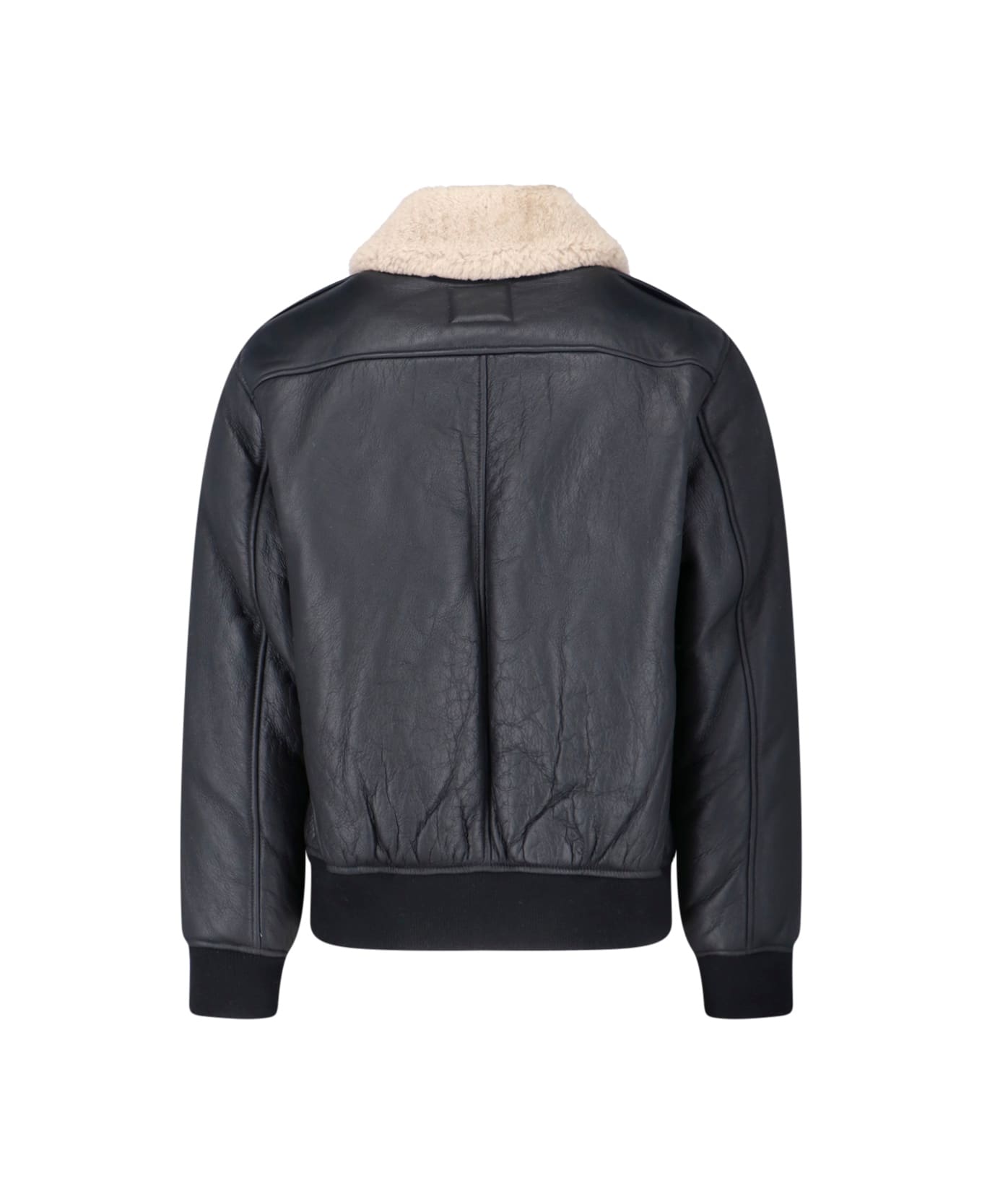 Calvin Klein Lamb Leather Jacket - Black  