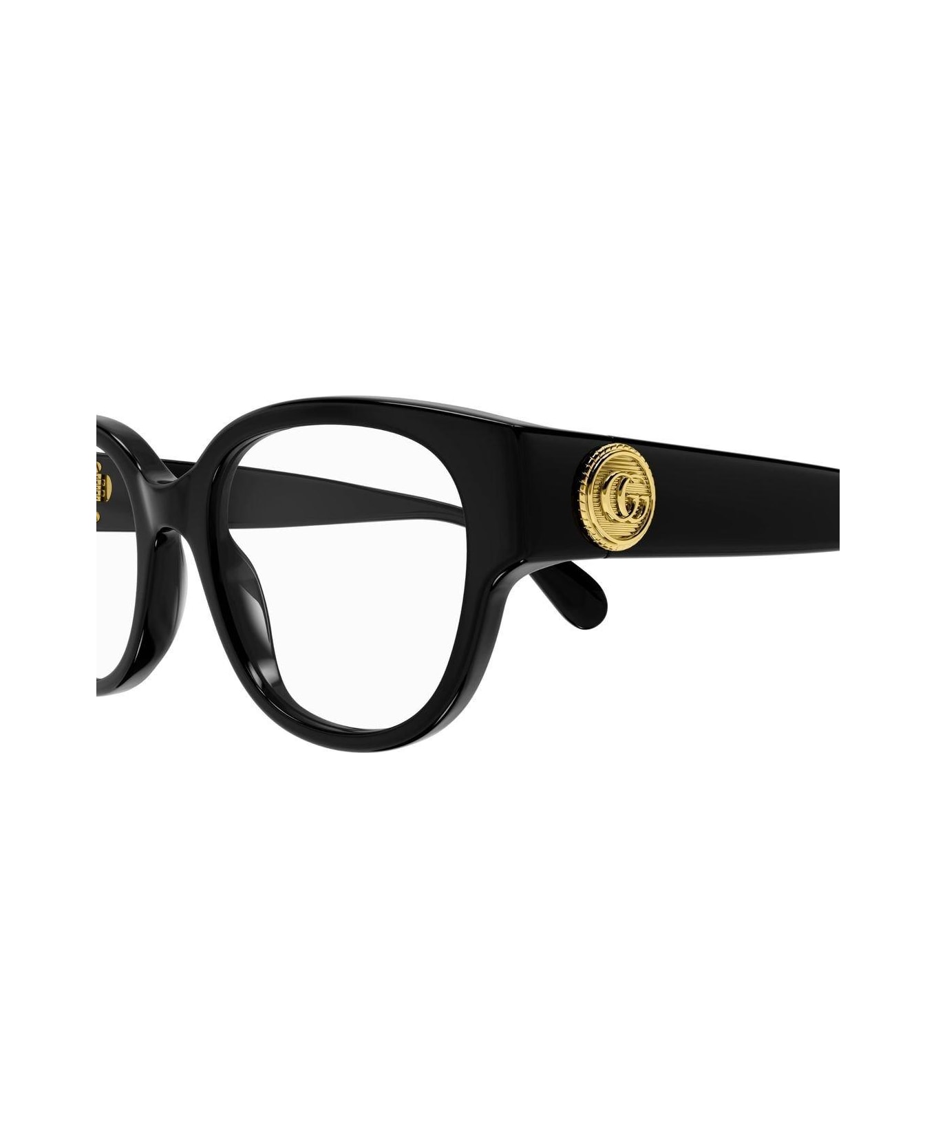 Gucci Eyewear Gg Logo Sided Glasses - 004 black black transpare
