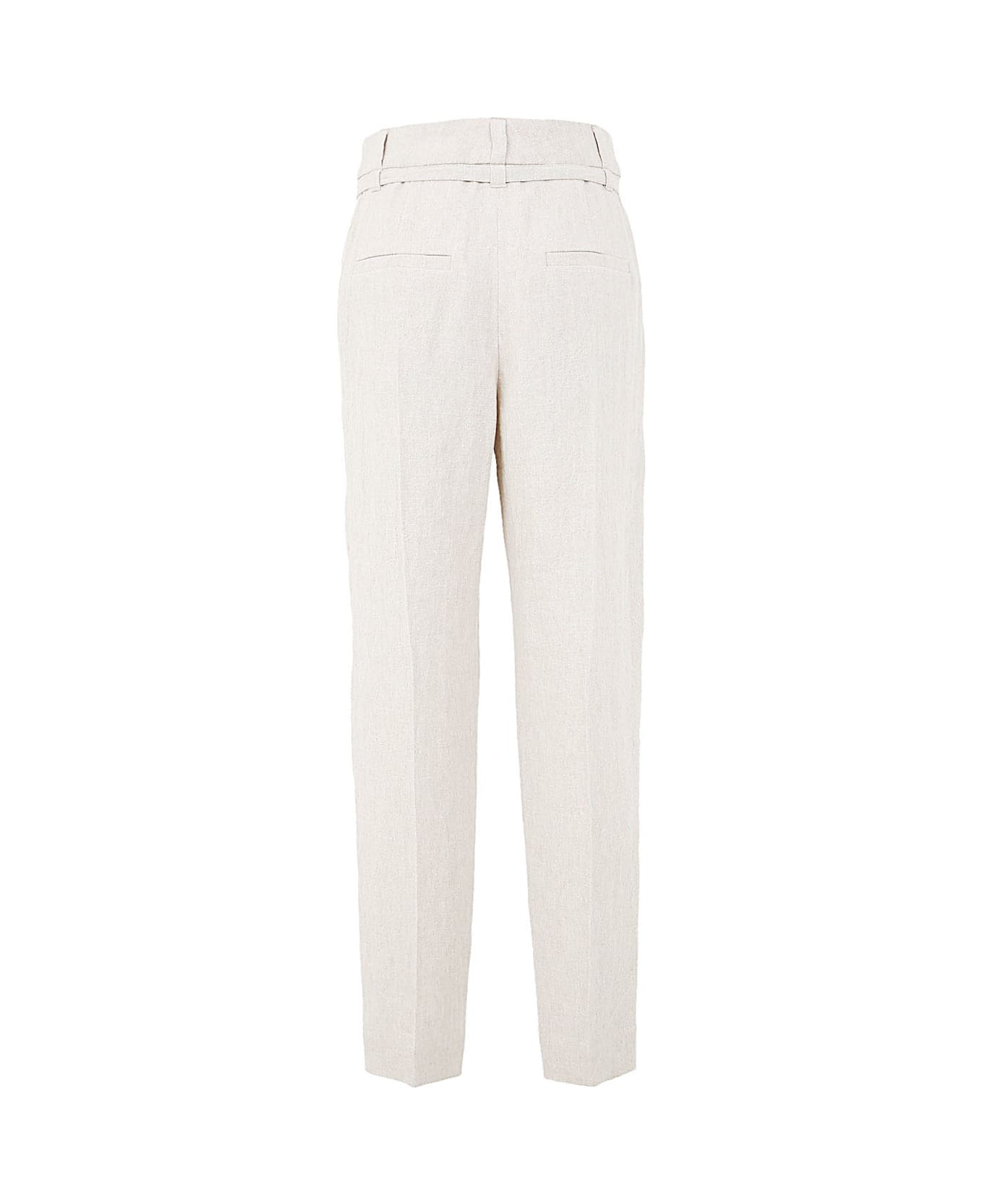 Brunello Cucinelli Cropped Tapered Trousers - Sand ボトムス