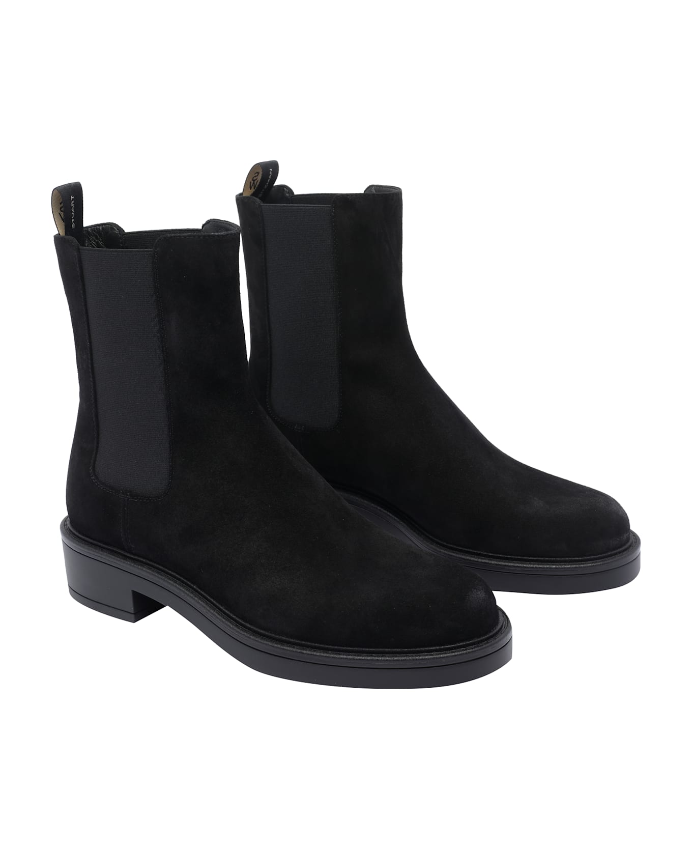 Stuart Weitzman Celia Chelsea Booties - Black