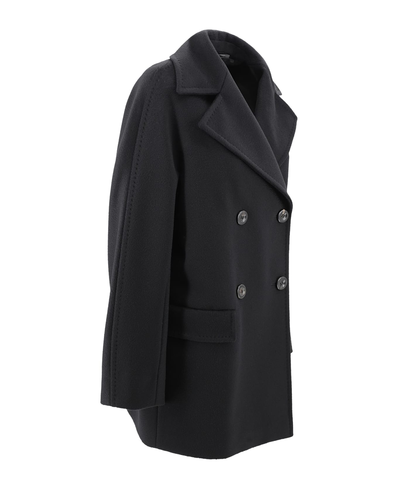 Max Mara Studio Kent Double-breasted Coat - Black