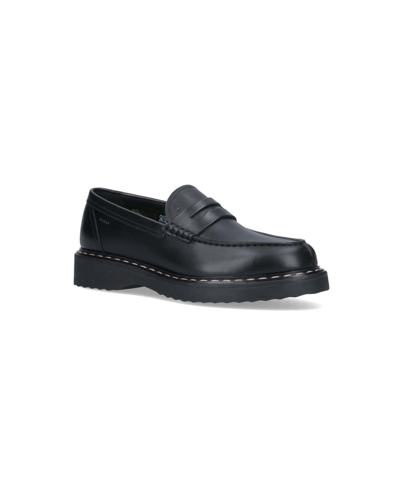 Bally Leather Loafers - Black   ローファー＆デッキシューズ