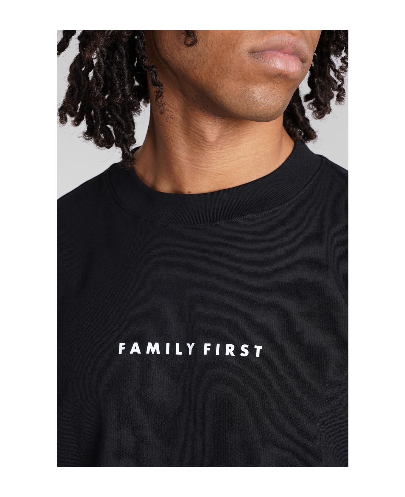 Family First Milano T-shirt In Black Cotton - BLACK シャツ