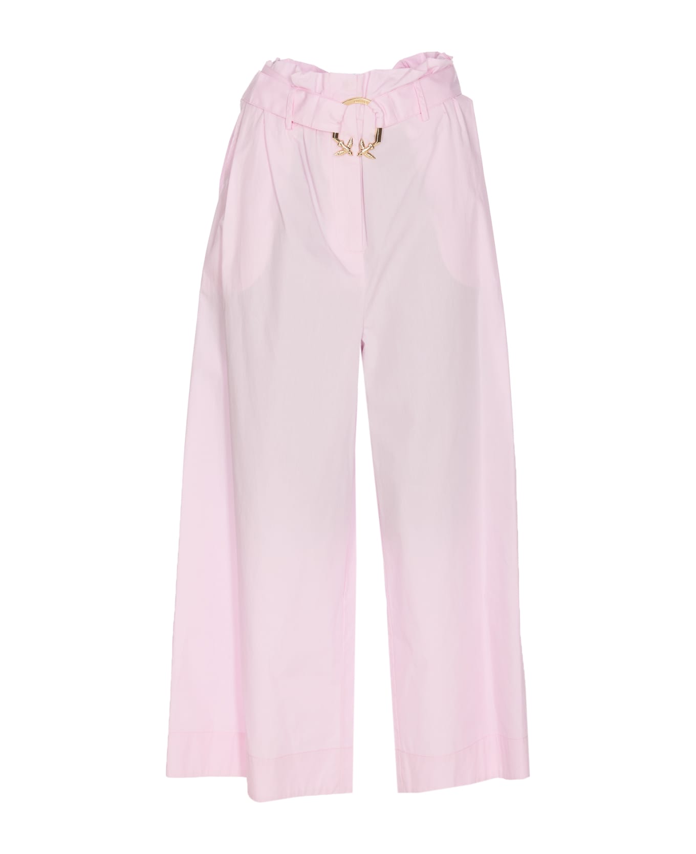 Pinko Wide Leg Pants With Trousers - Rosa dolce lilla ボトムス