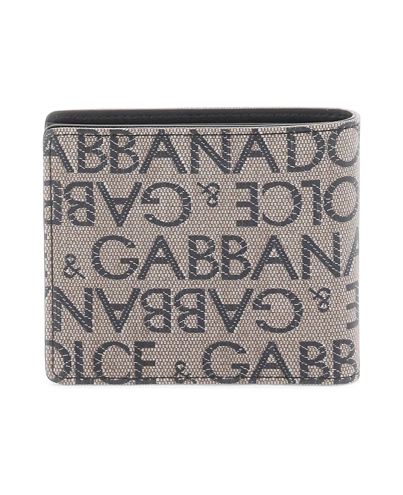 Dolce & Gabbana Jacquard Wallet - Brown / Black