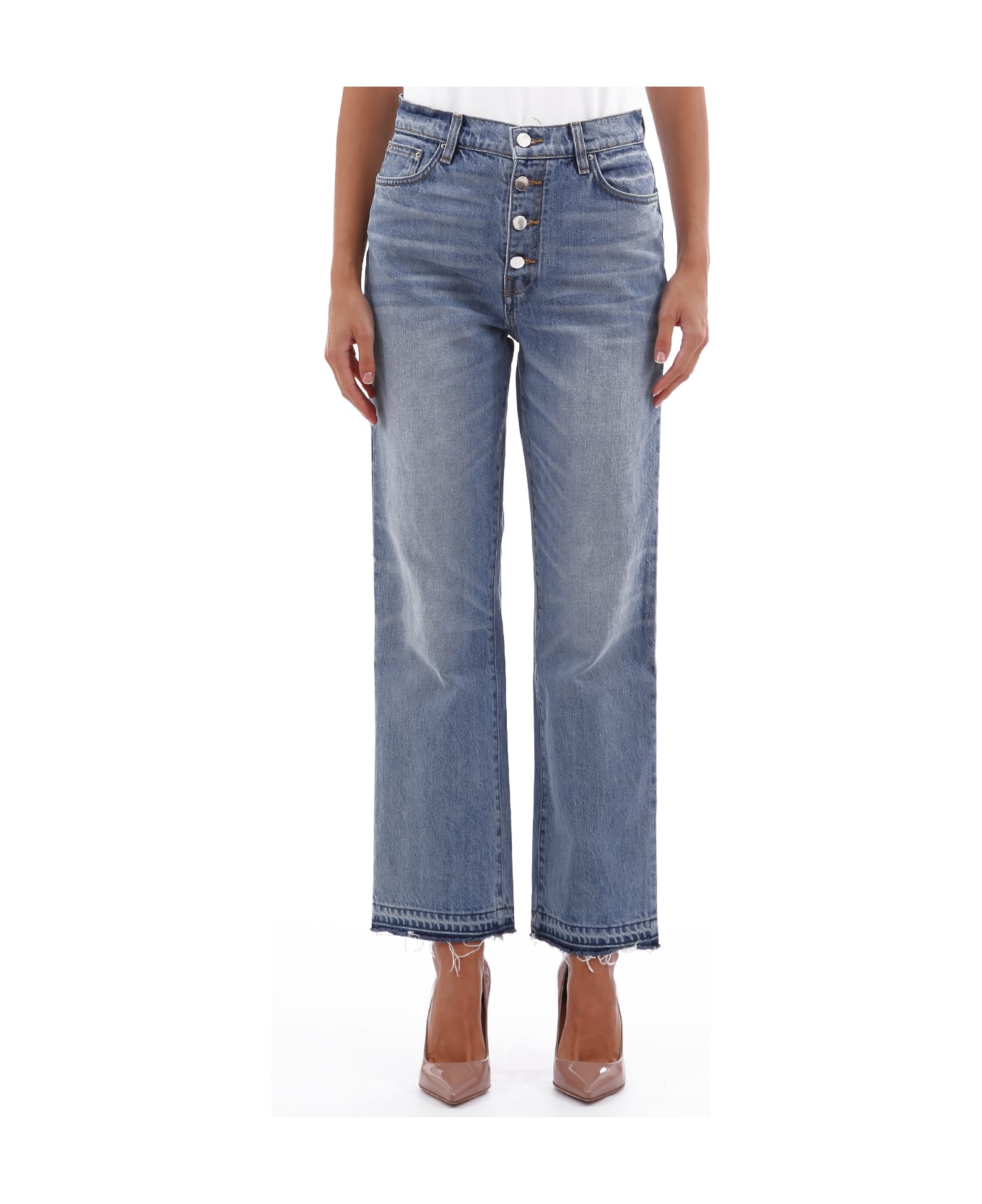 AMIRI Jeans Glitter Track - Light blue