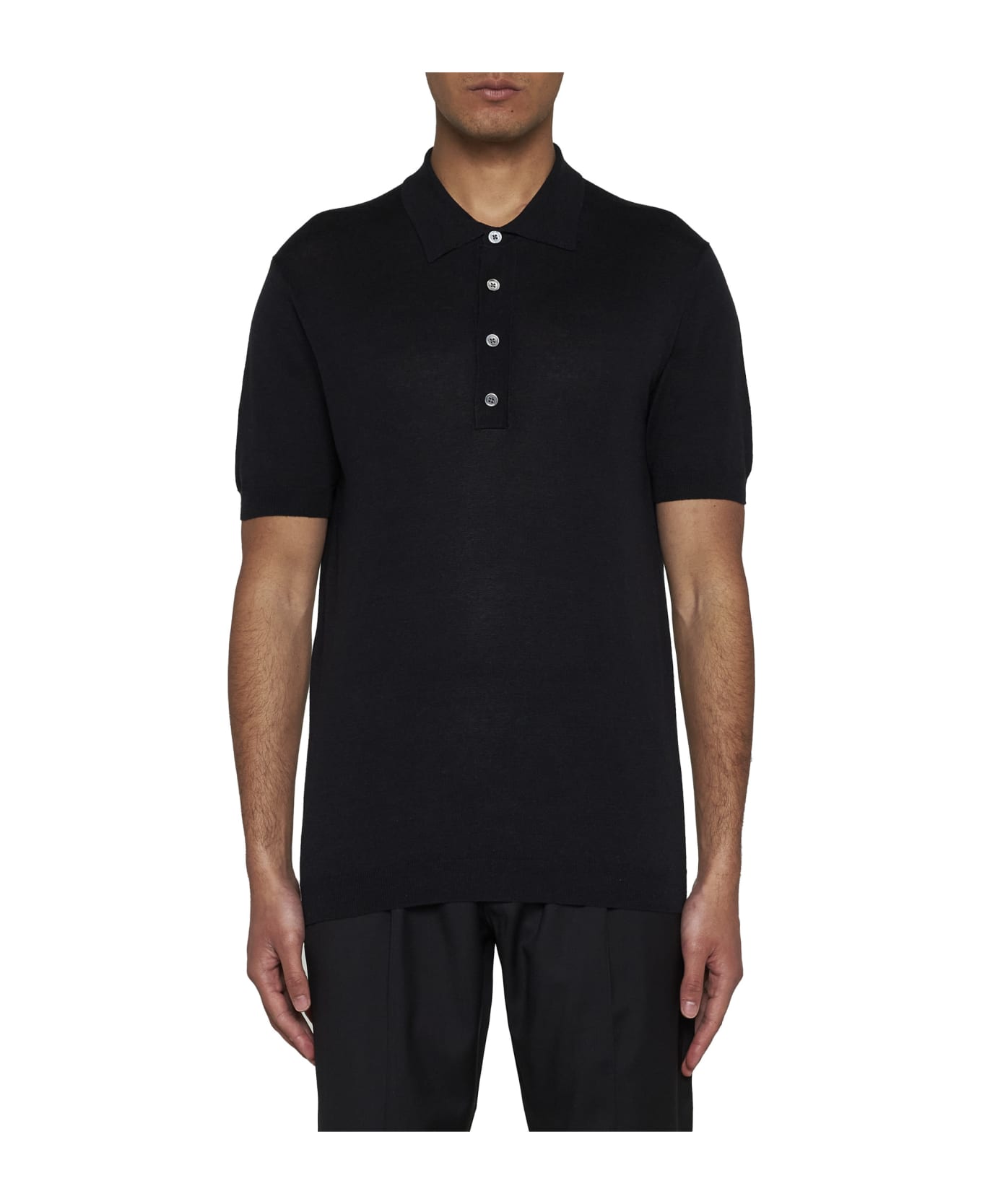 Low Brand Polo Shirt - Jet black ポロシャツ