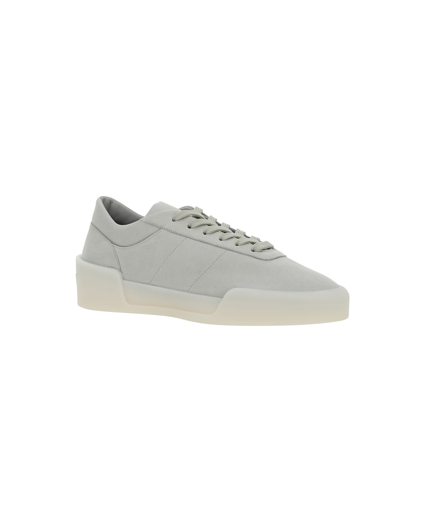 Fear of God 
aerobic Low
 Grey Low Top Sneakers With Logo Patch On The Rear In Leather Man - Grey