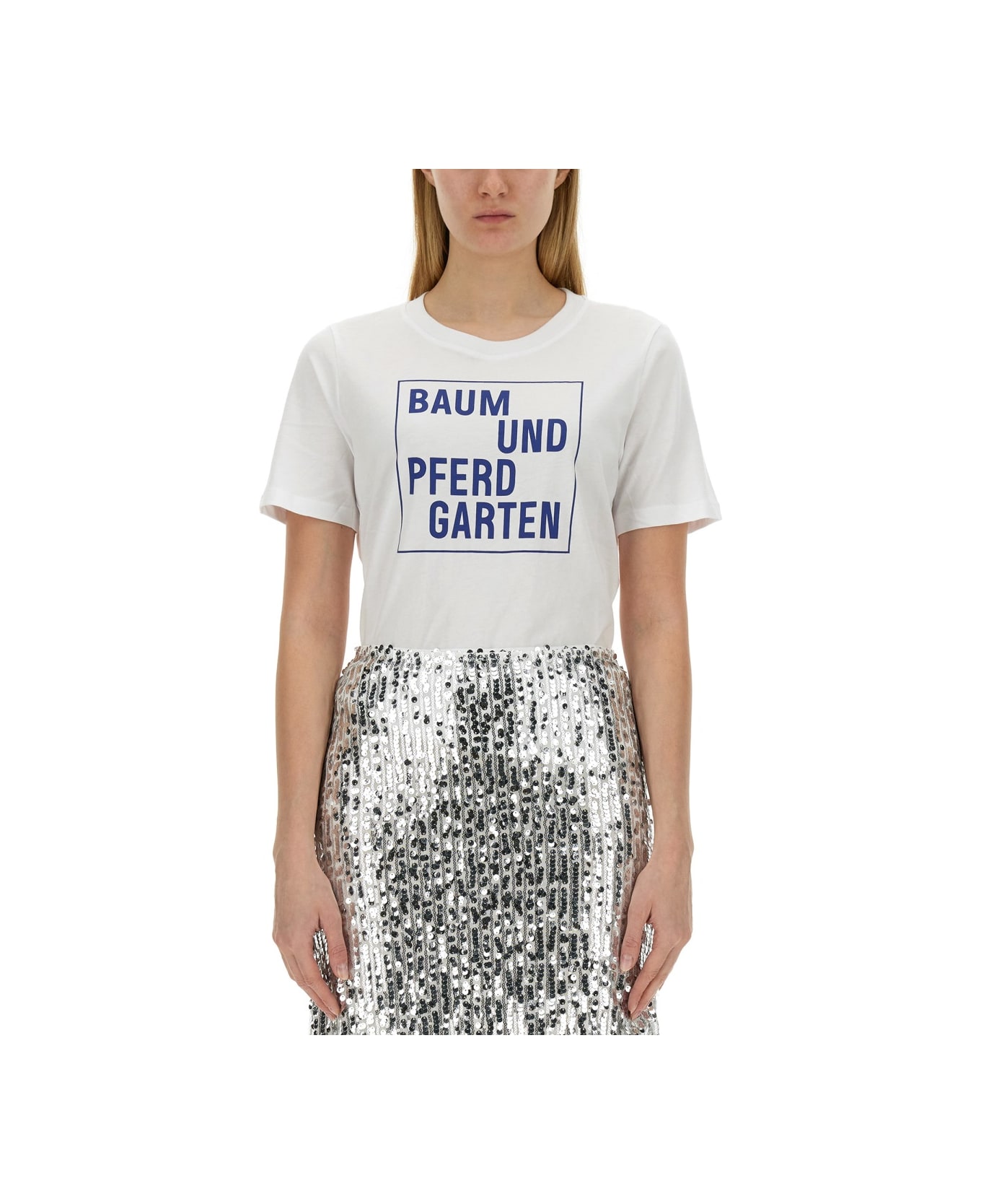 Baum und Pferdgarten T-shirt With Print - WHITE