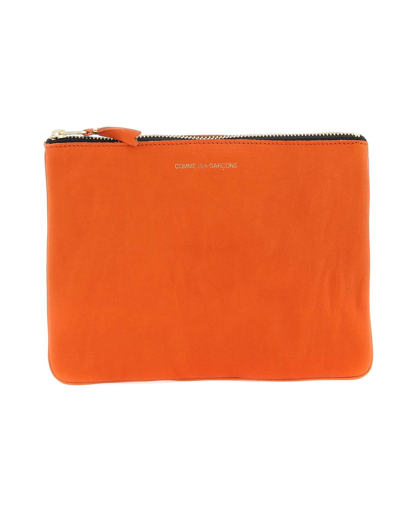 Comme des Garçons Wallet Classic Pouch - BURNT ORANGE (Orange)