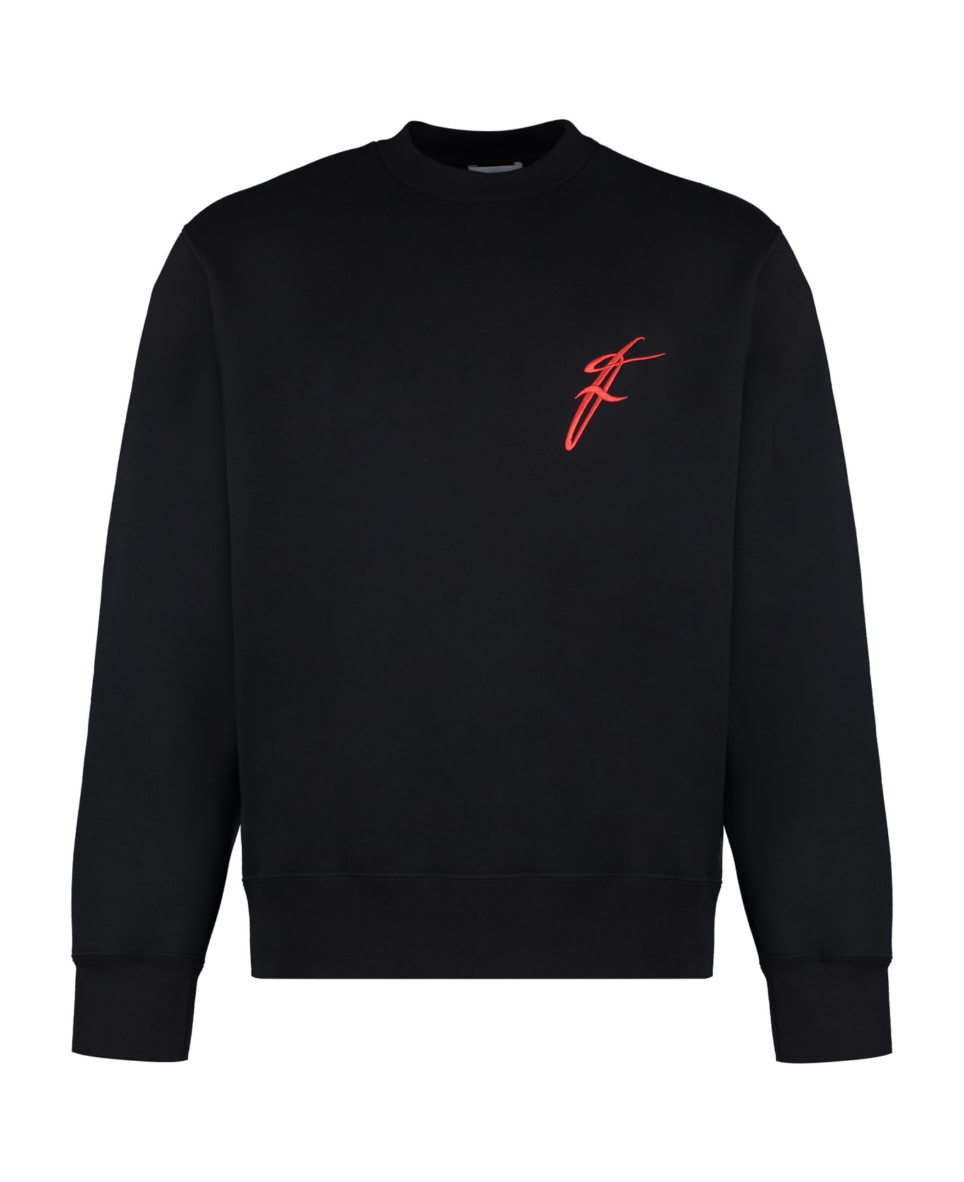 Ferragamo Cotton Crew-neck Sweatshirt - black