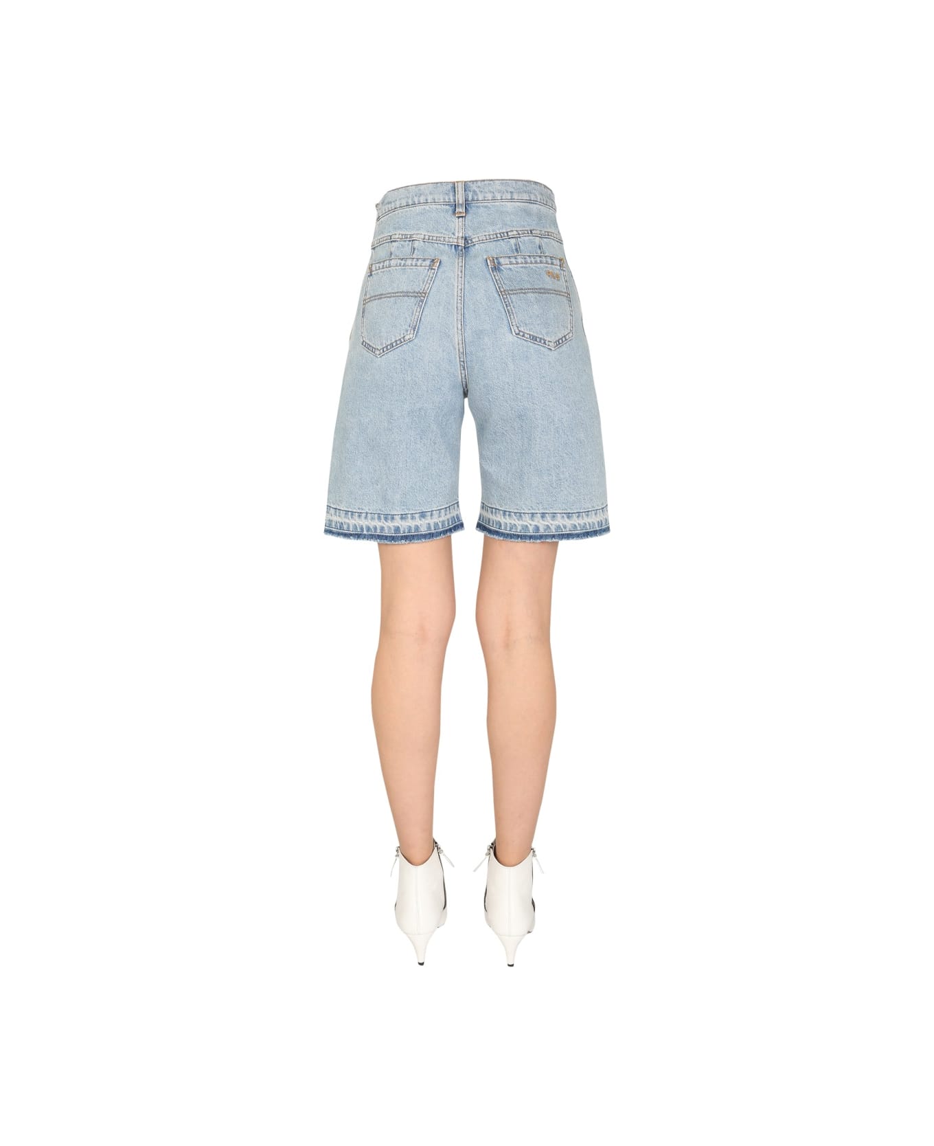 Philosophy di Lorenzo Serafini Denim Bermuda - BLUE