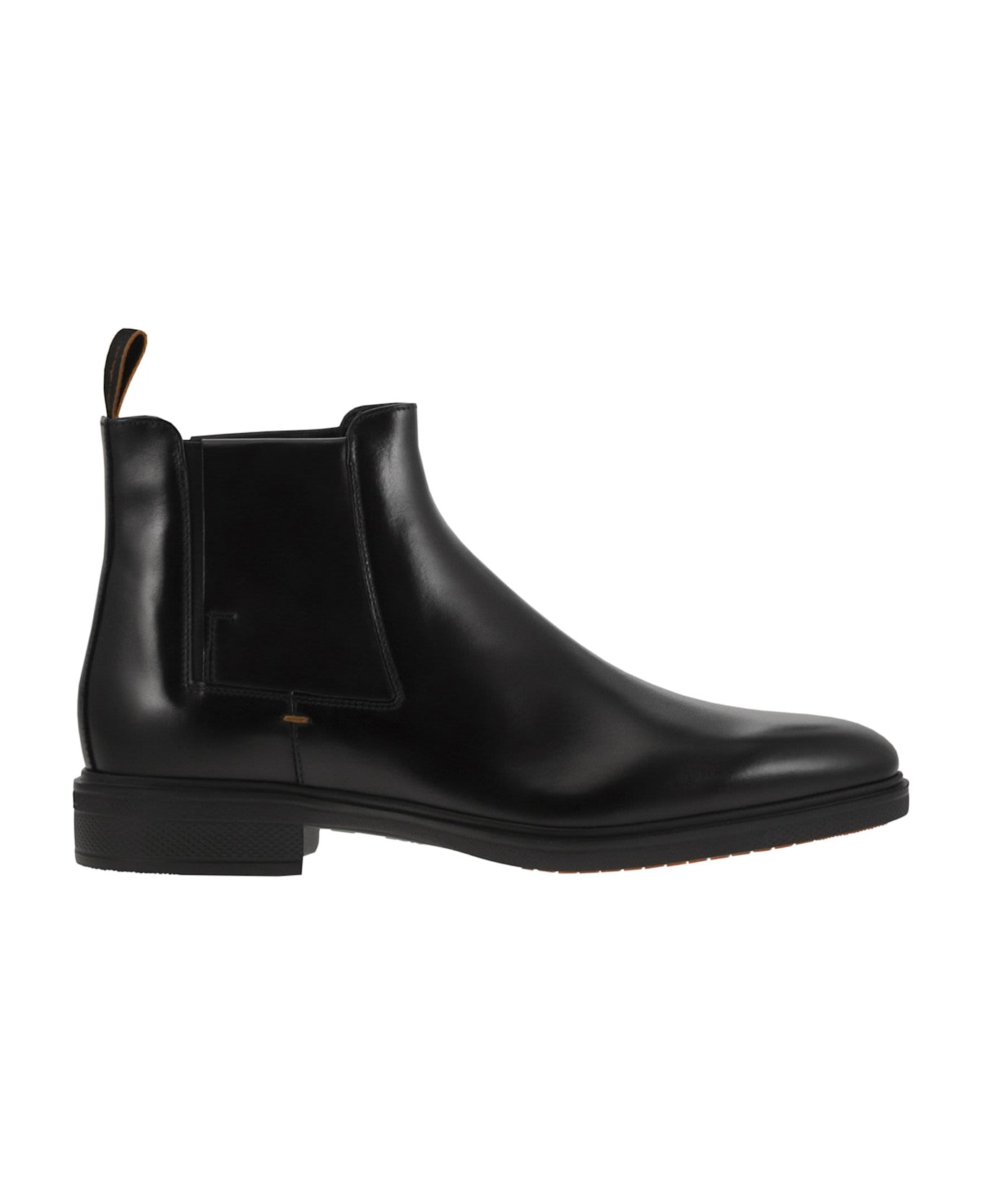 Santoni Beatles Black Leather - Black