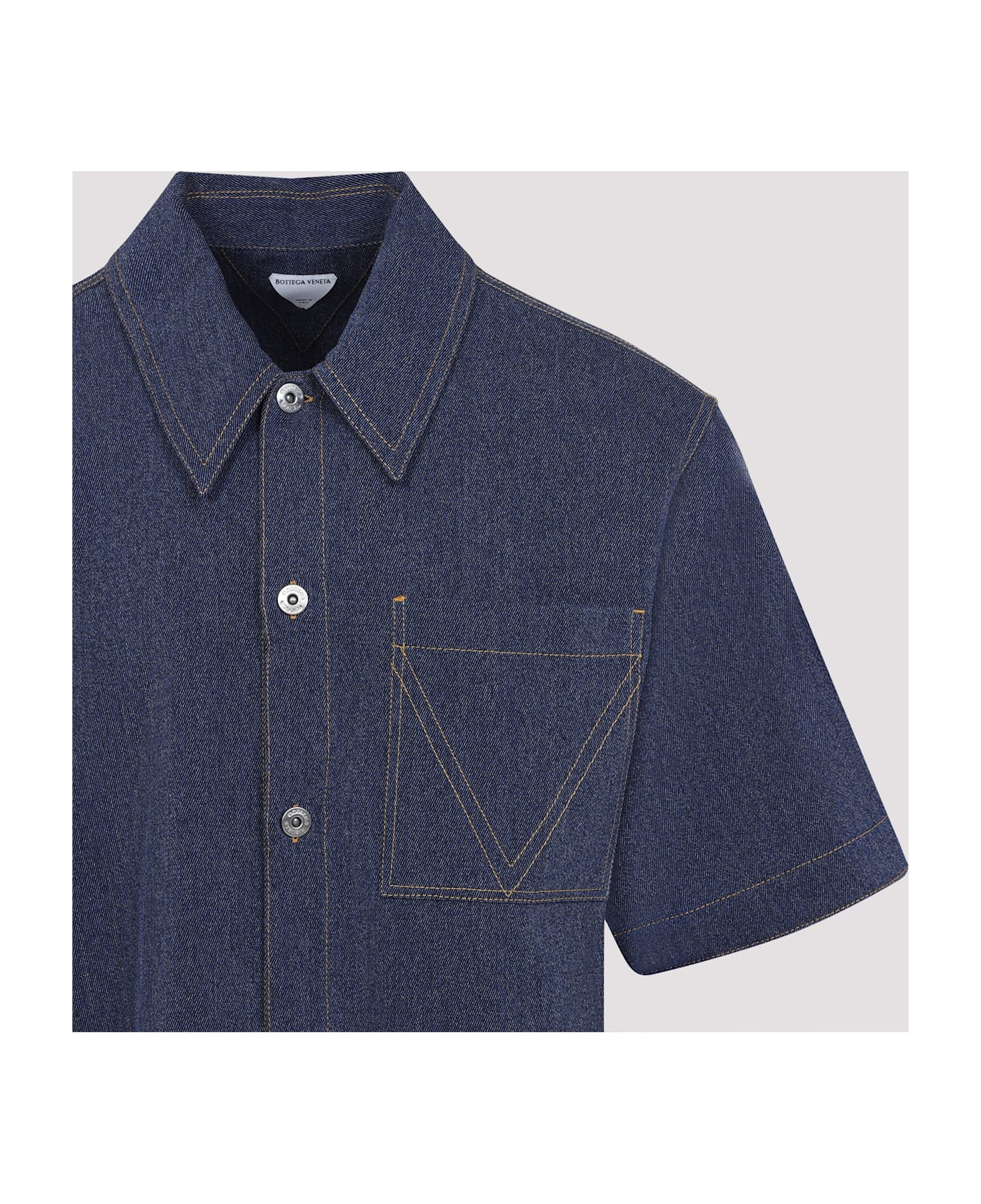Bottega Veneta Wool Cotton Shirt - Indigo