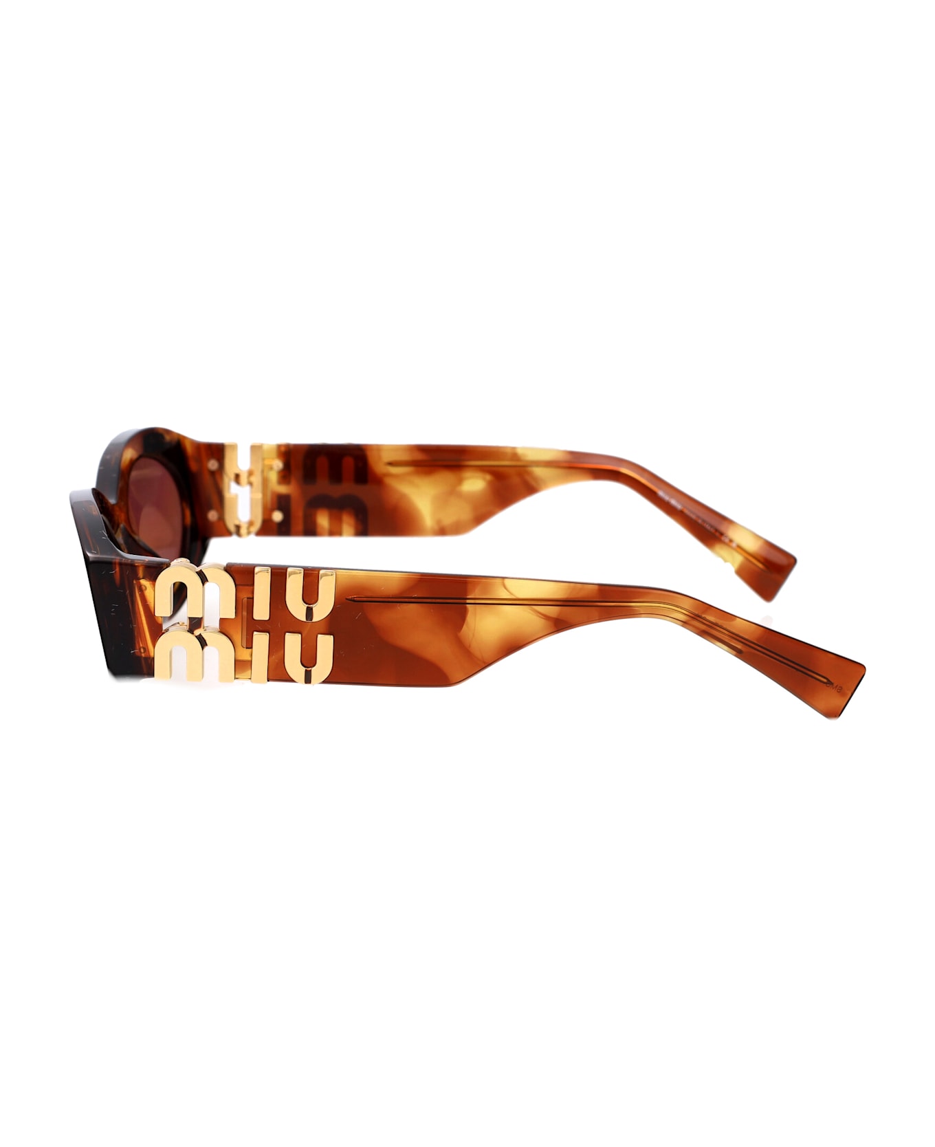 Miu Miu Eyewear 0mu 11ws Sunglasses - 11Q08S Striped Tobacco